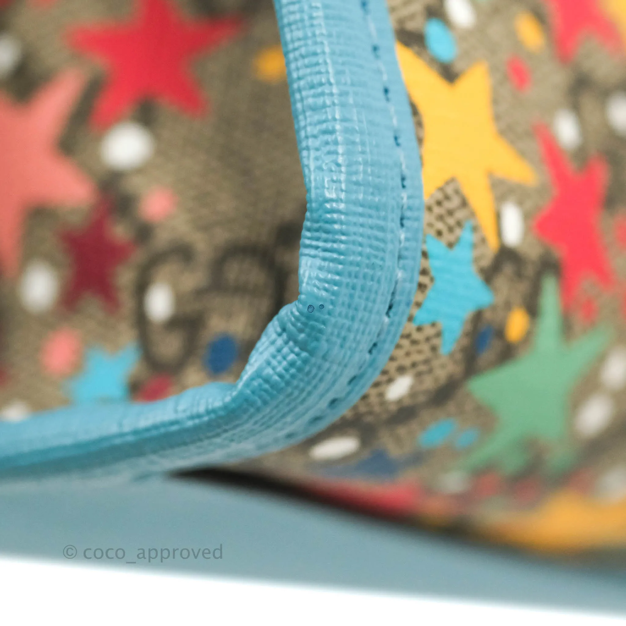 Gucci Kids Tote Bag GG Star Printed Blue
