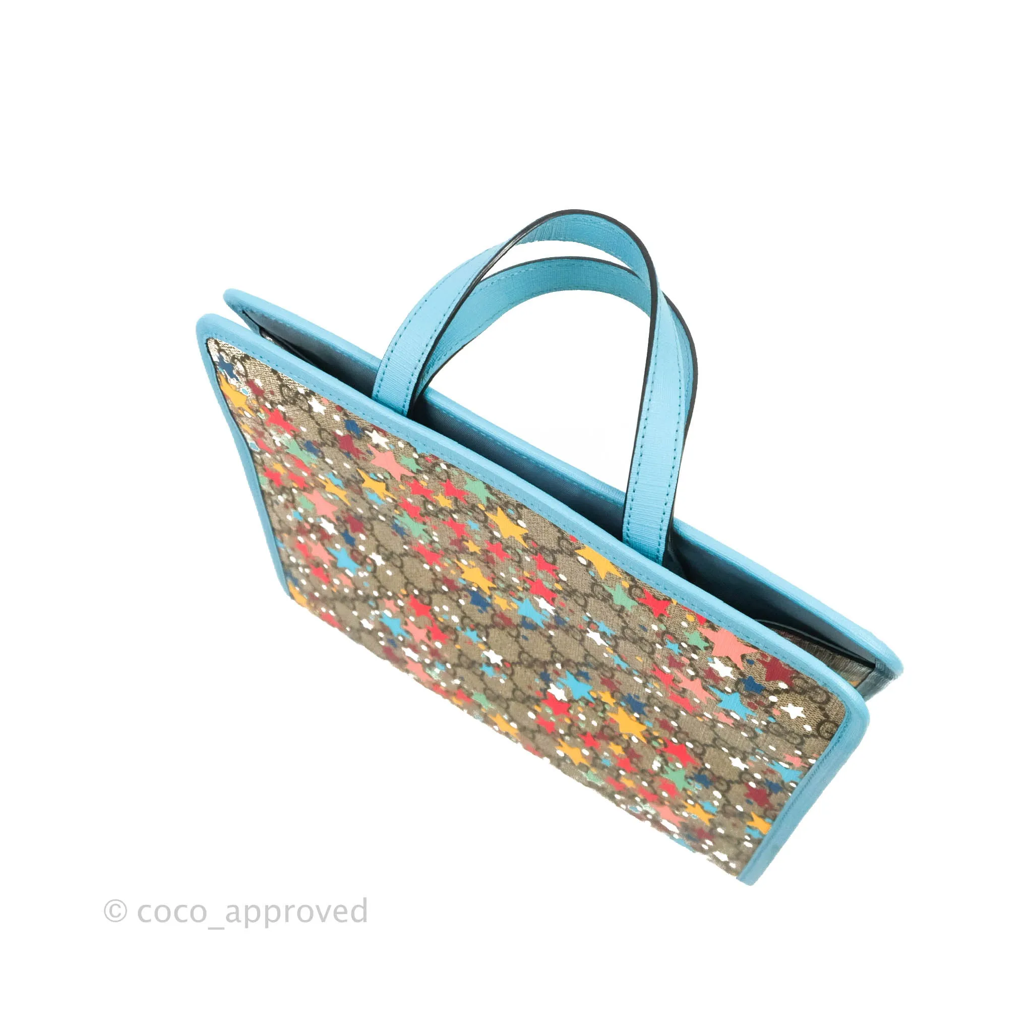Gucci Kids Tote Bag GG Star Printed Blue