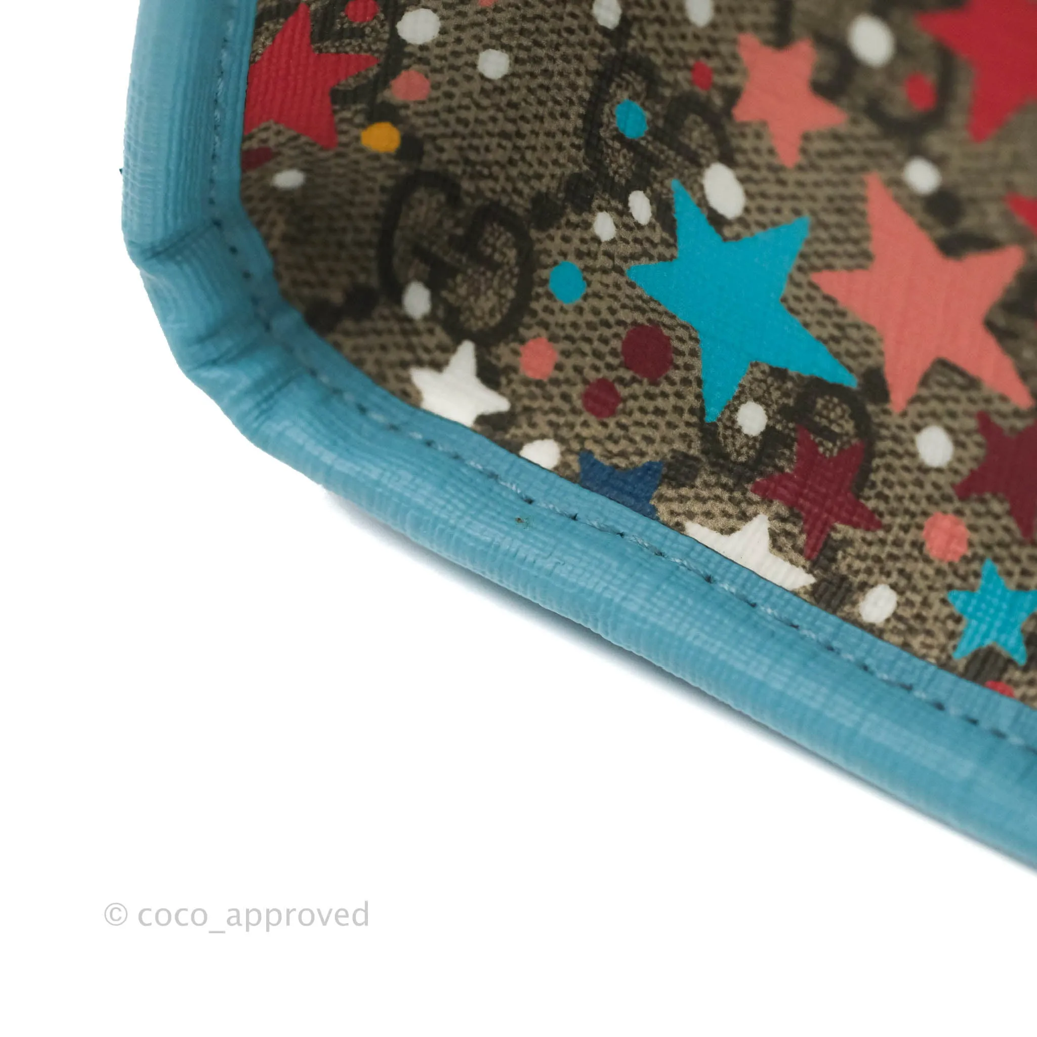 Gucci Kids Tote Bag GG Star Printed Blue