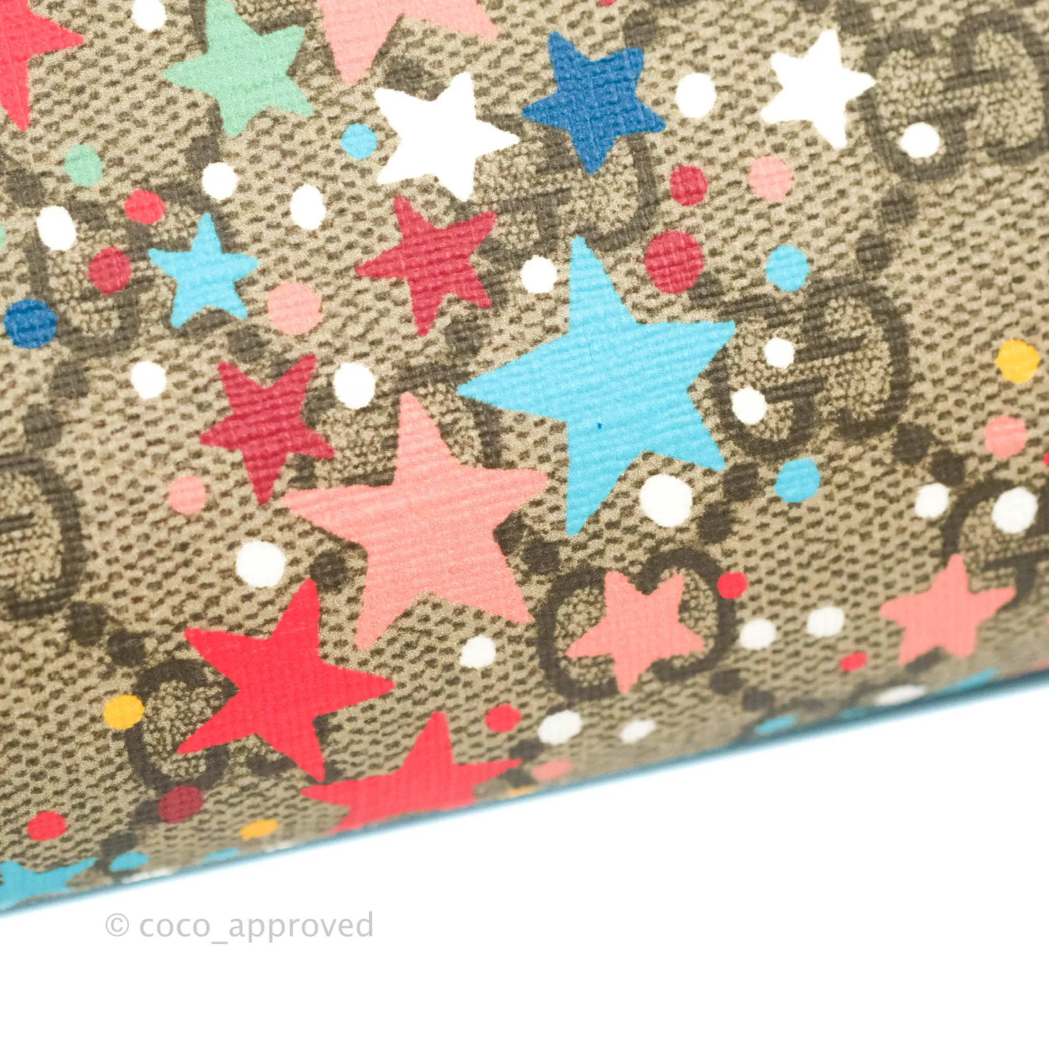 Gucci Kids Tote Bag GG Star Printed Blue