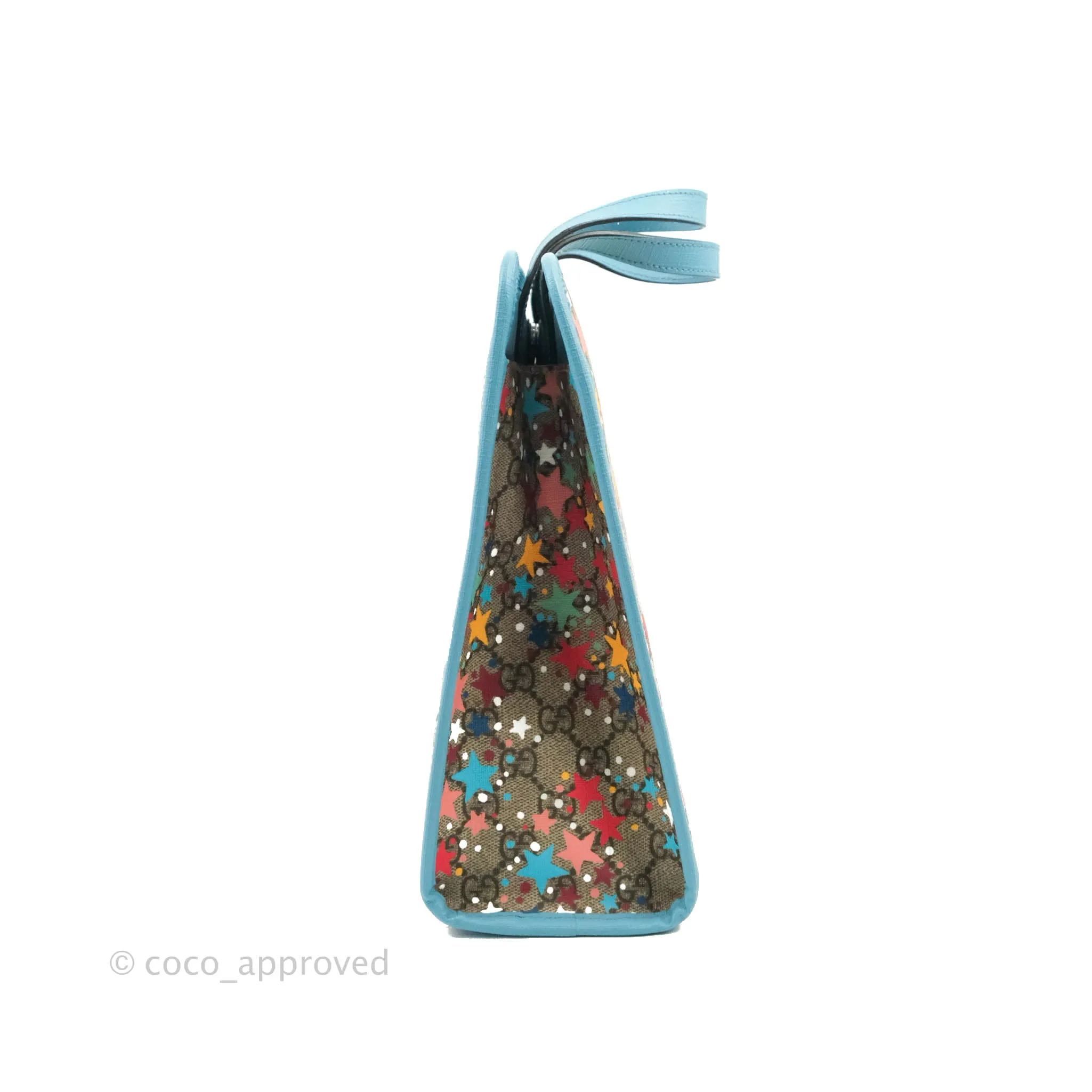 Gucci Kids Tote Bag GG Star Printed Blue