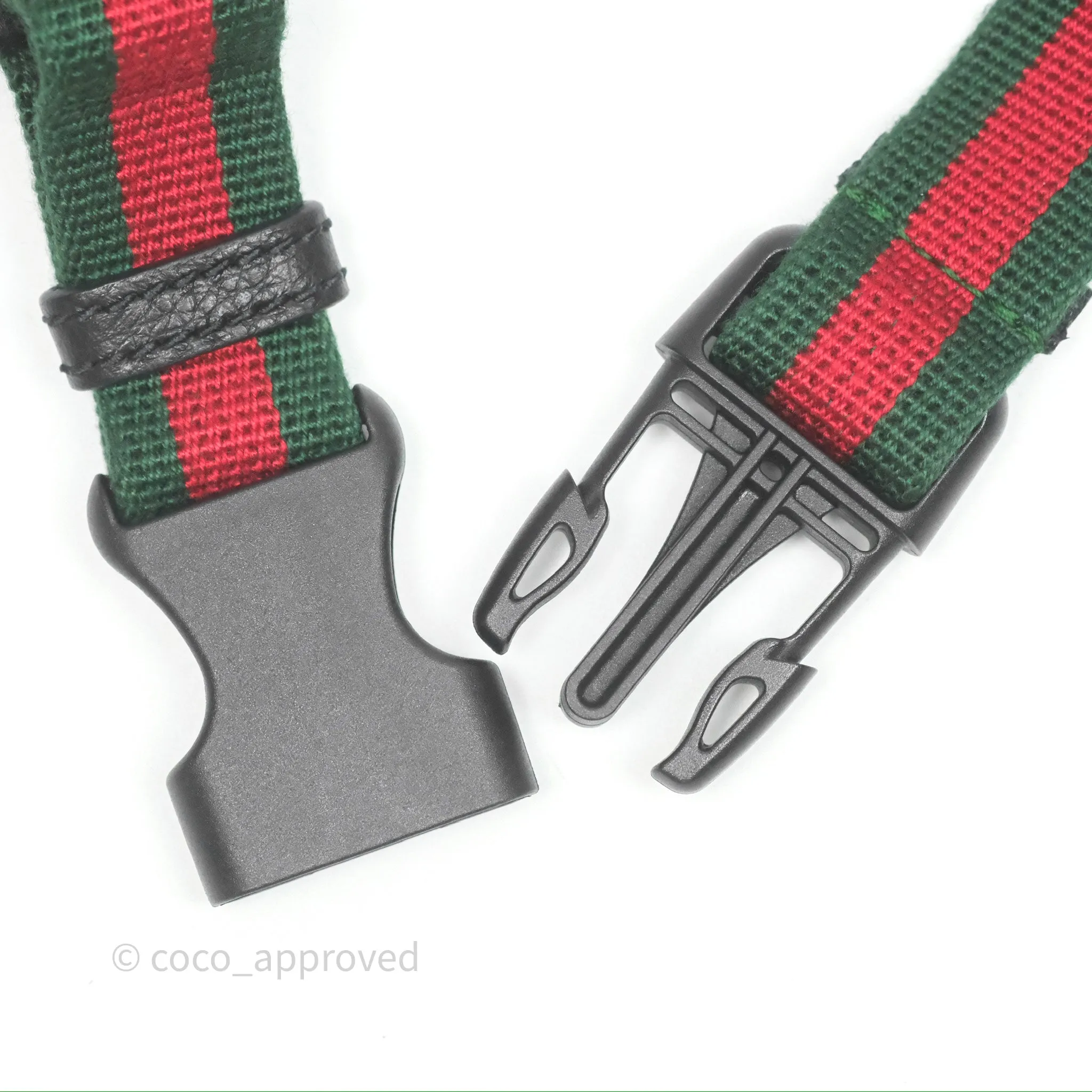 Gucci Logo Print Belt Bag Black Grained Calfskin