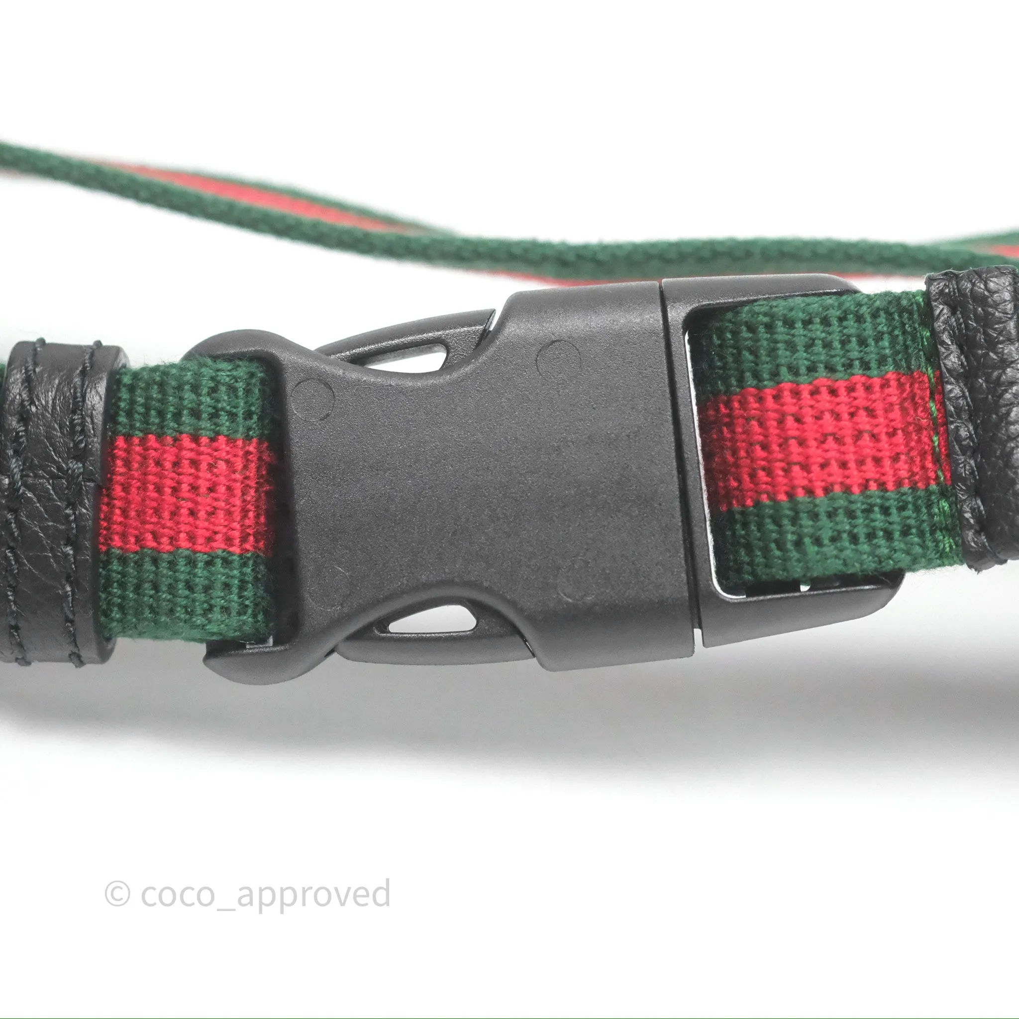 Gucci Logo Print Belt Bag Black Grained Calfskin