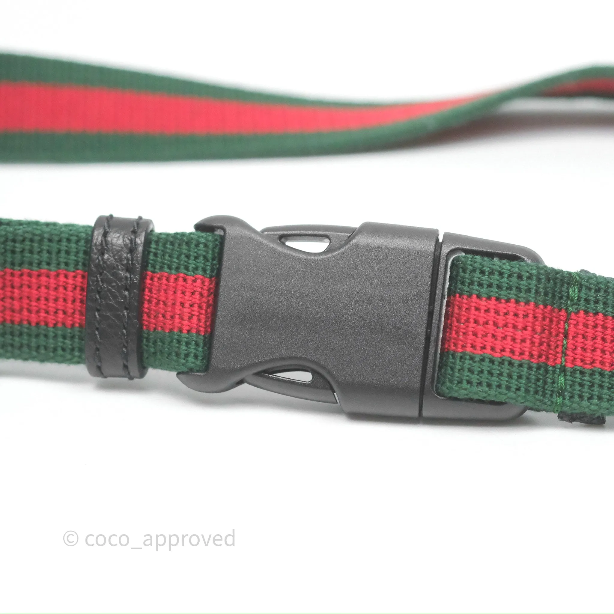 Gucci Logo Print Belt Bag Black Grained Calfskin