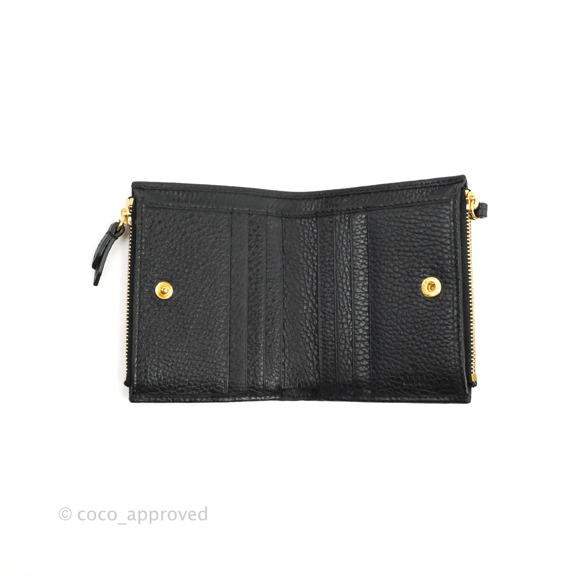 Gucci Marmont Zipped Card Holder Black