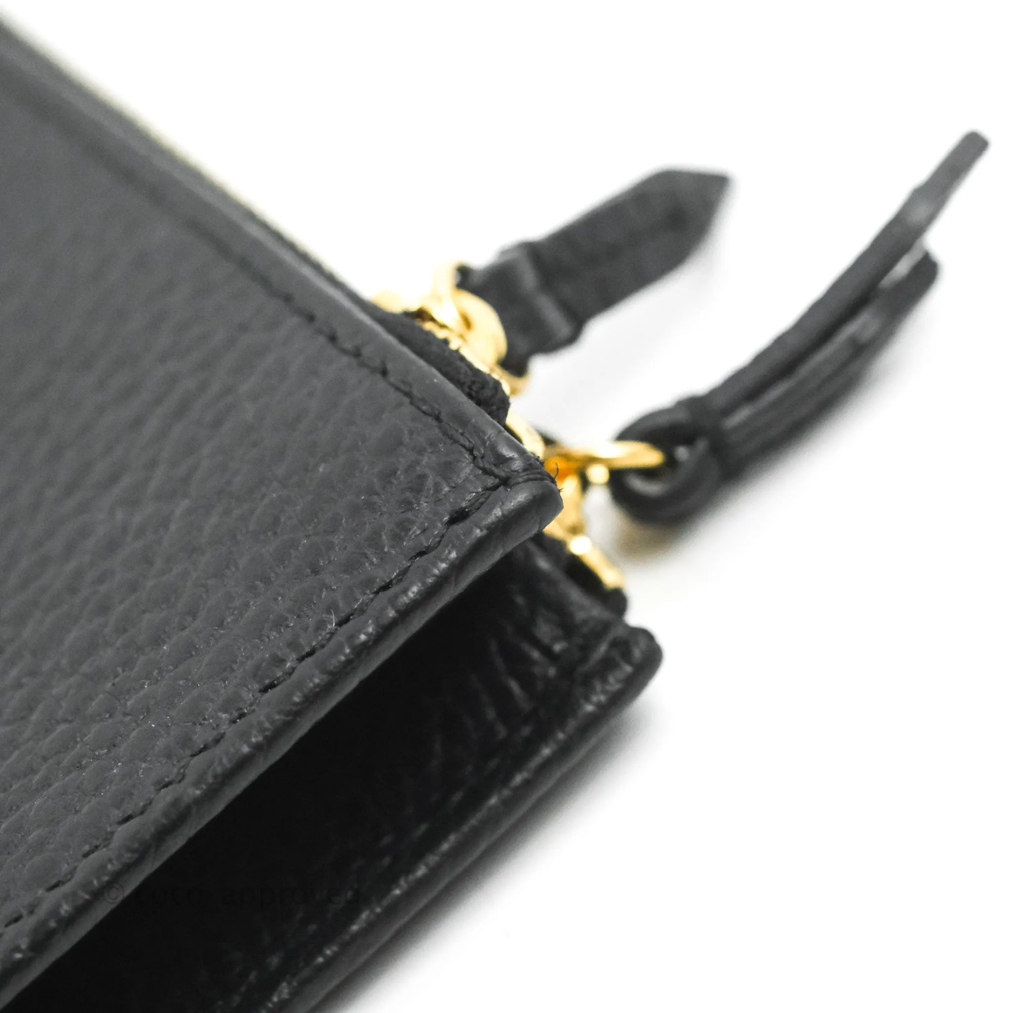 Gucci Marmont Zipped Card Holder Black