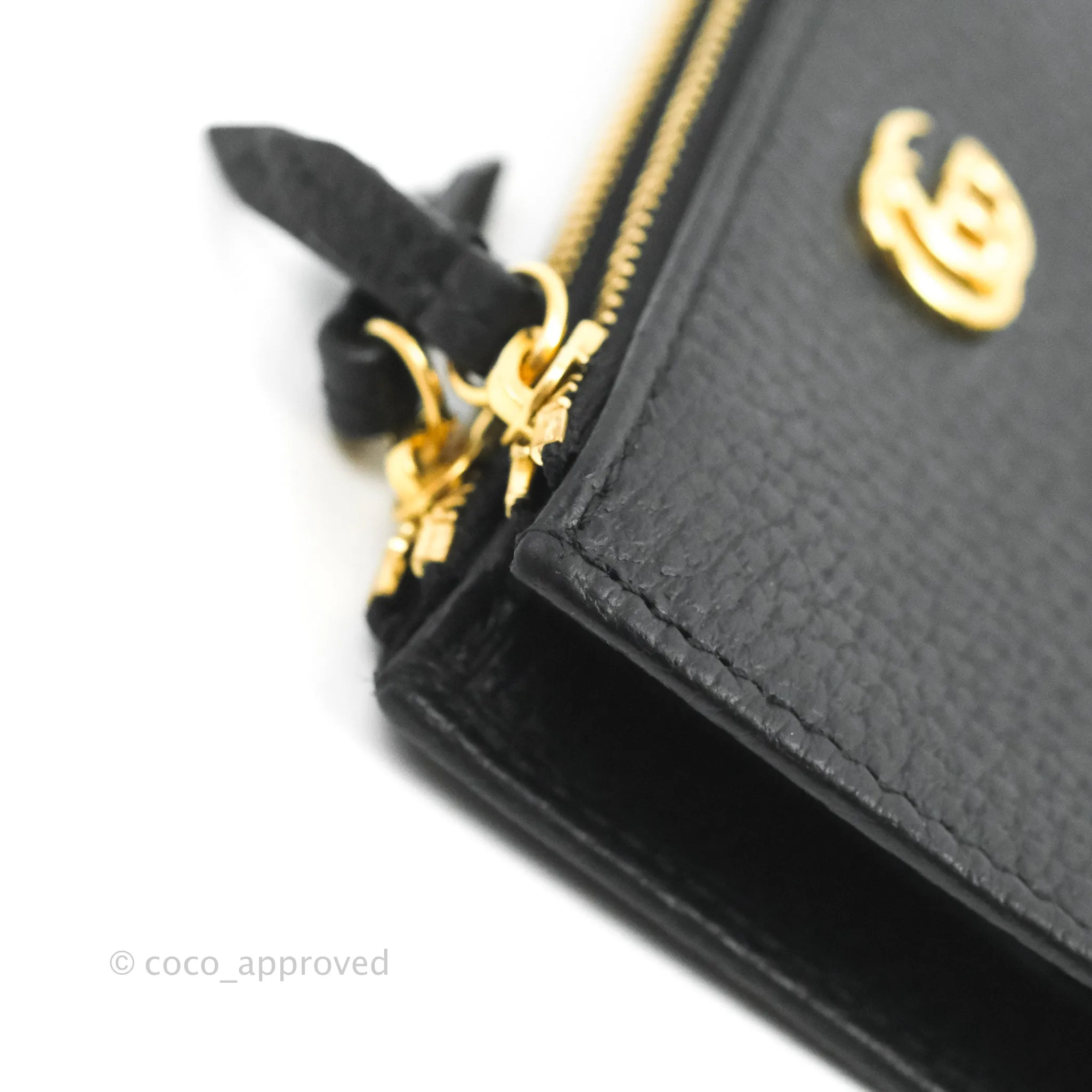 Gucci Marmont Zipped Card Holder Black