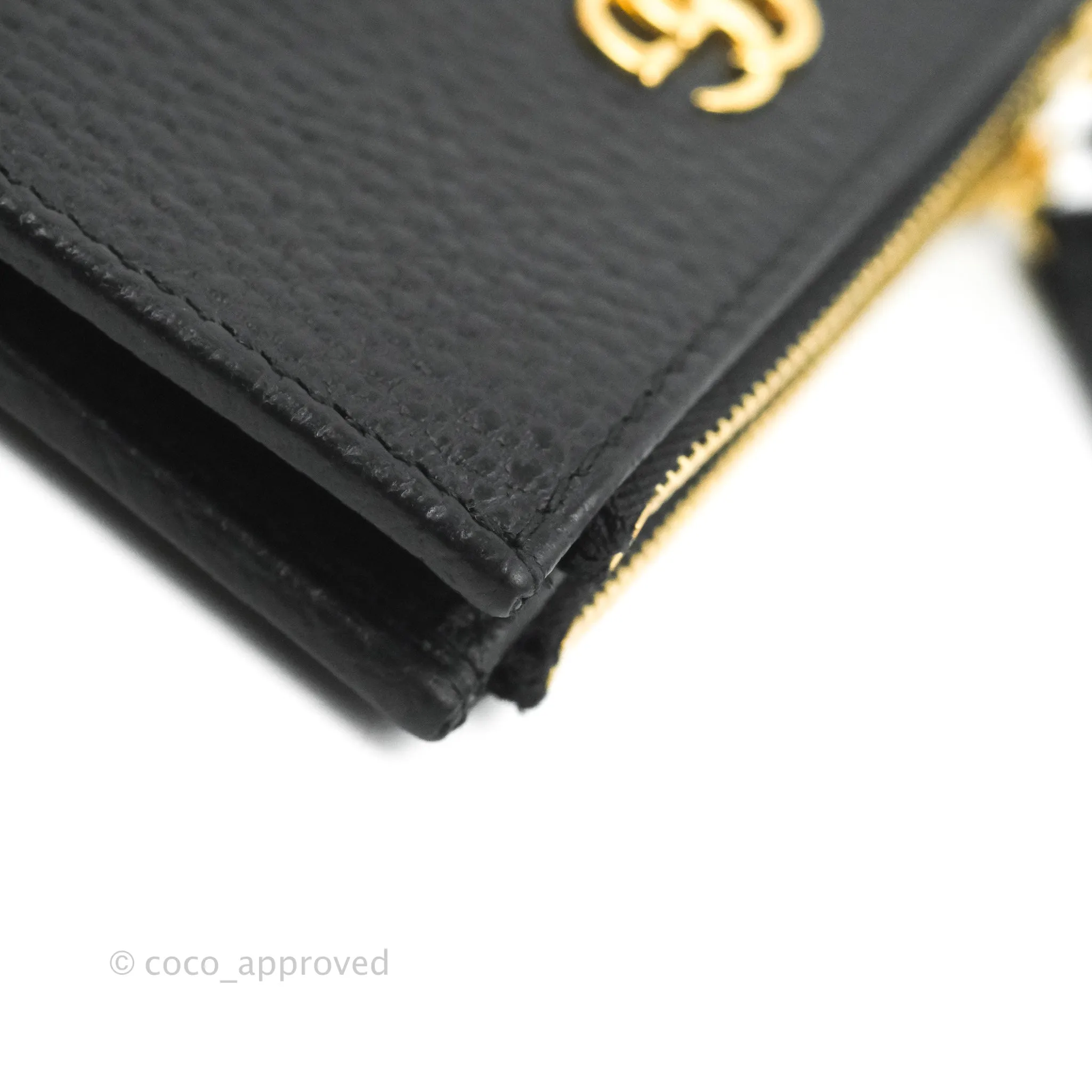 Gucci Marmont Zipped Card Holder Black