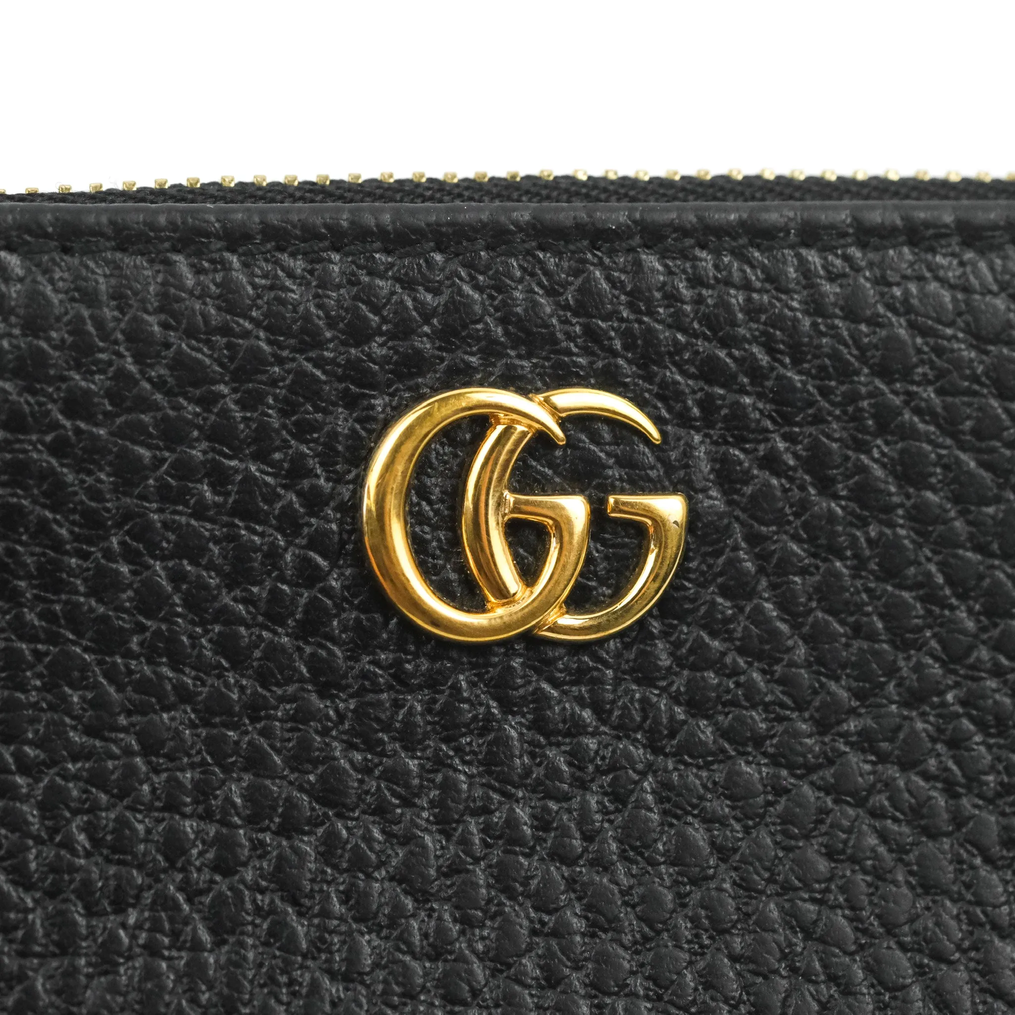 Gucci Marmont Zipped Card Holder Black