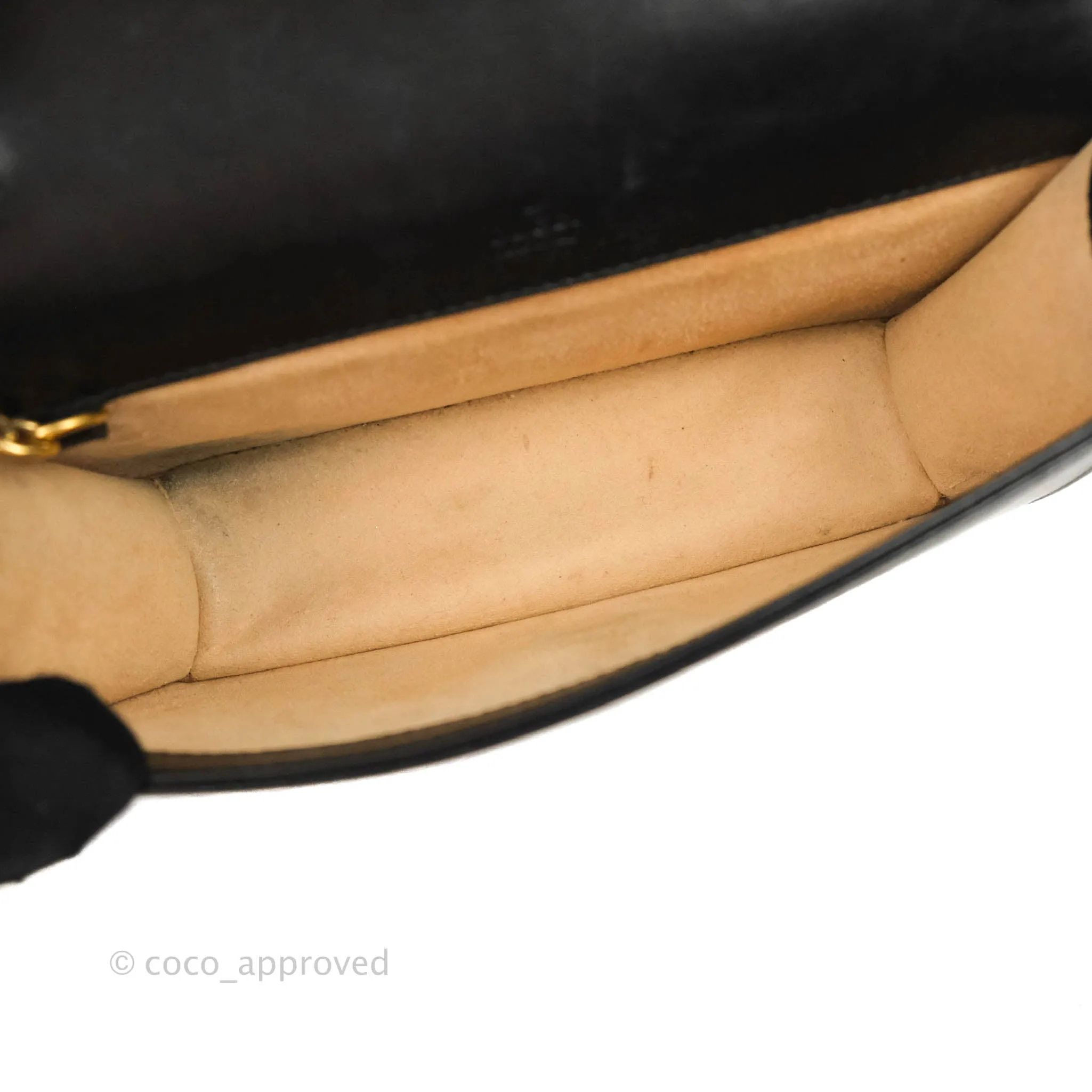 Gucci Matelasse GG Marmont Super Mini Chain Flap Bag Black Calfskin Gold Hardware