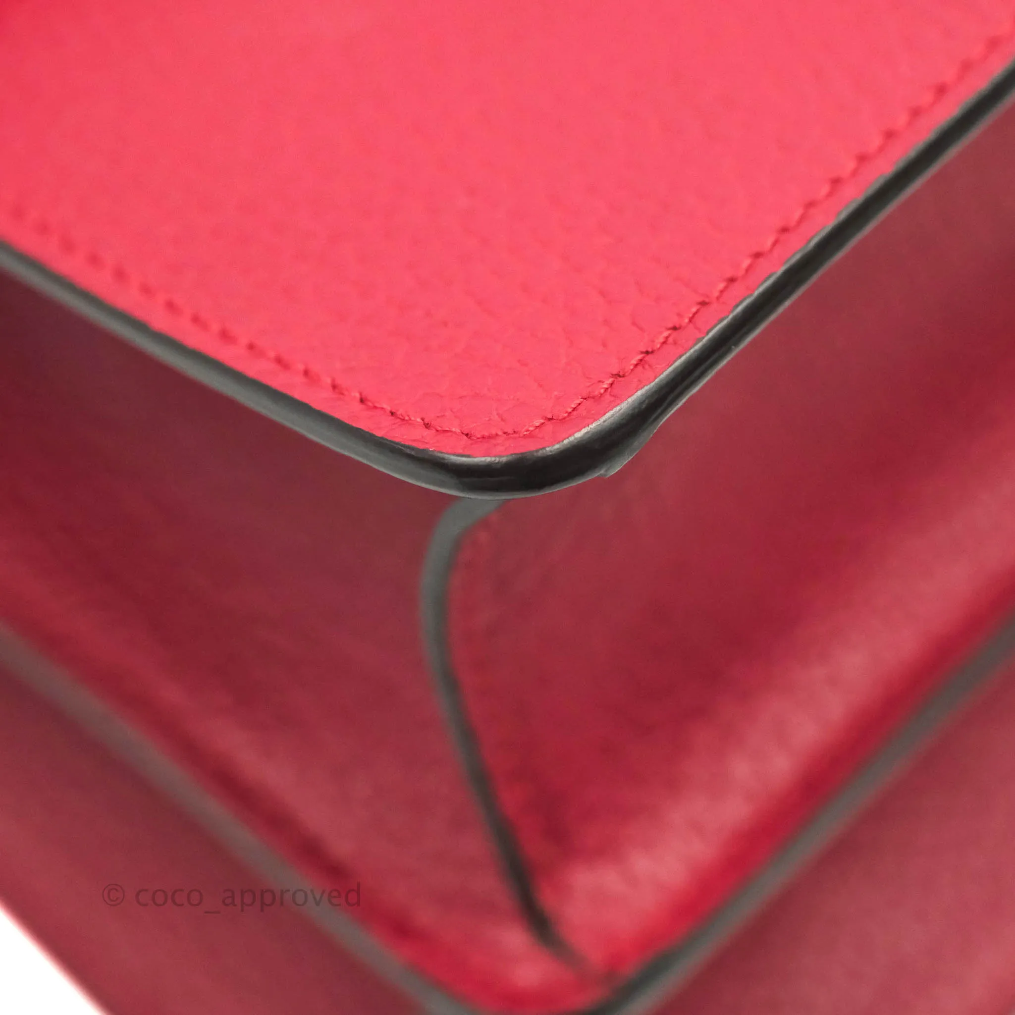 Gucci Medium Dionysus Red Leather Bamboo Top Handle Bag