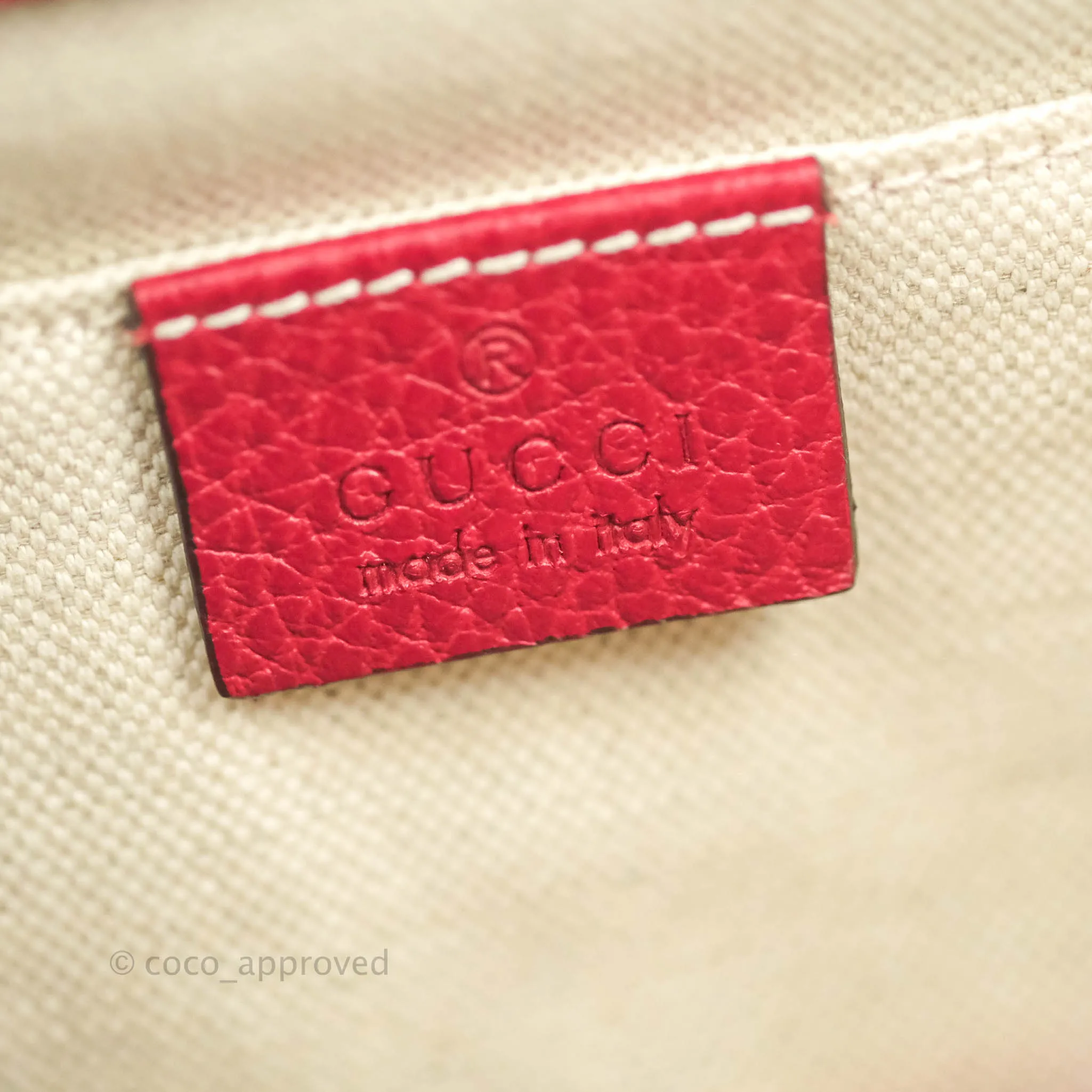 Gucci Medium Dionysus Red Leather Bamboo Top Handle Bag