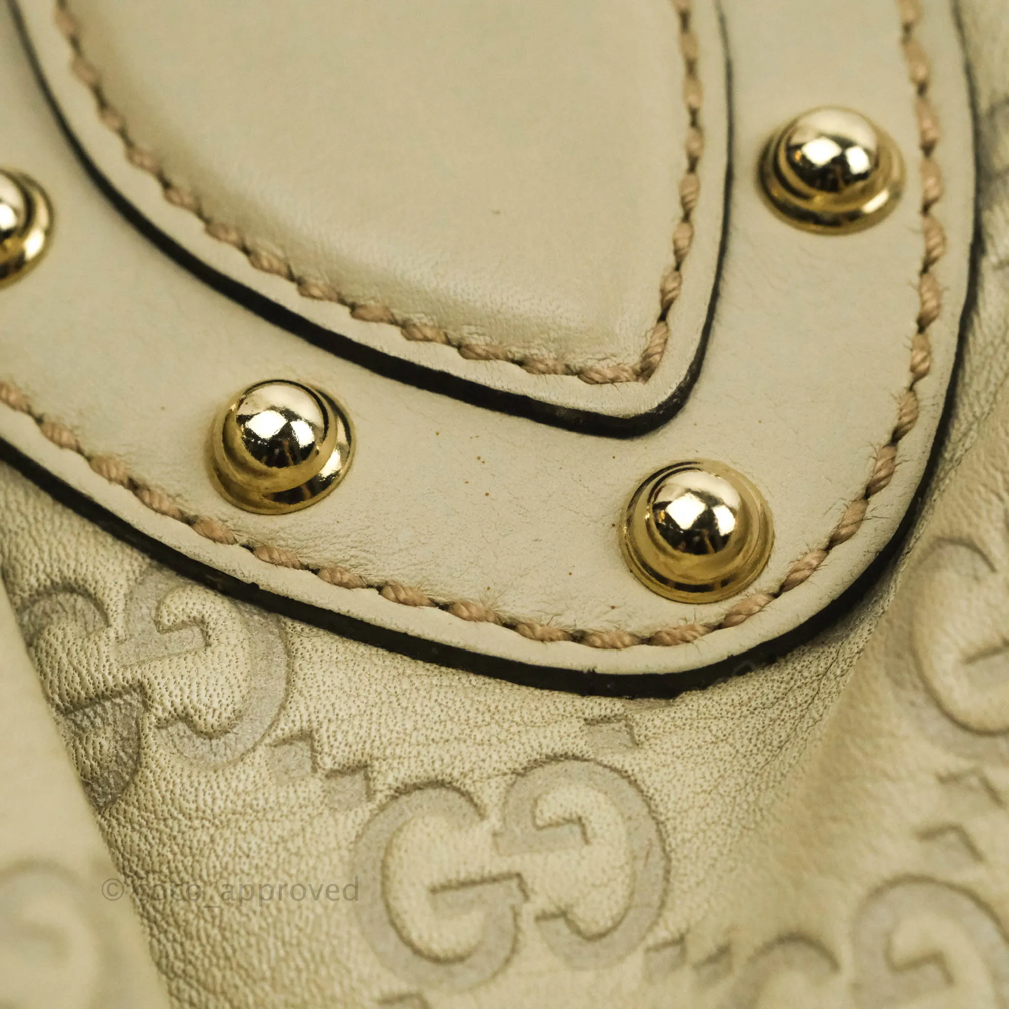 Gucci Medium Pelham Tote Studded Guccissima Leather