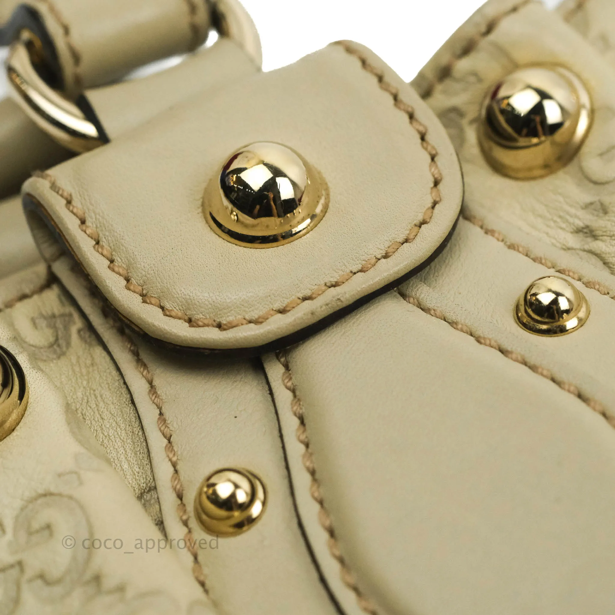 Gucci Medium Pelham Tote Studded Guccissima Leather
