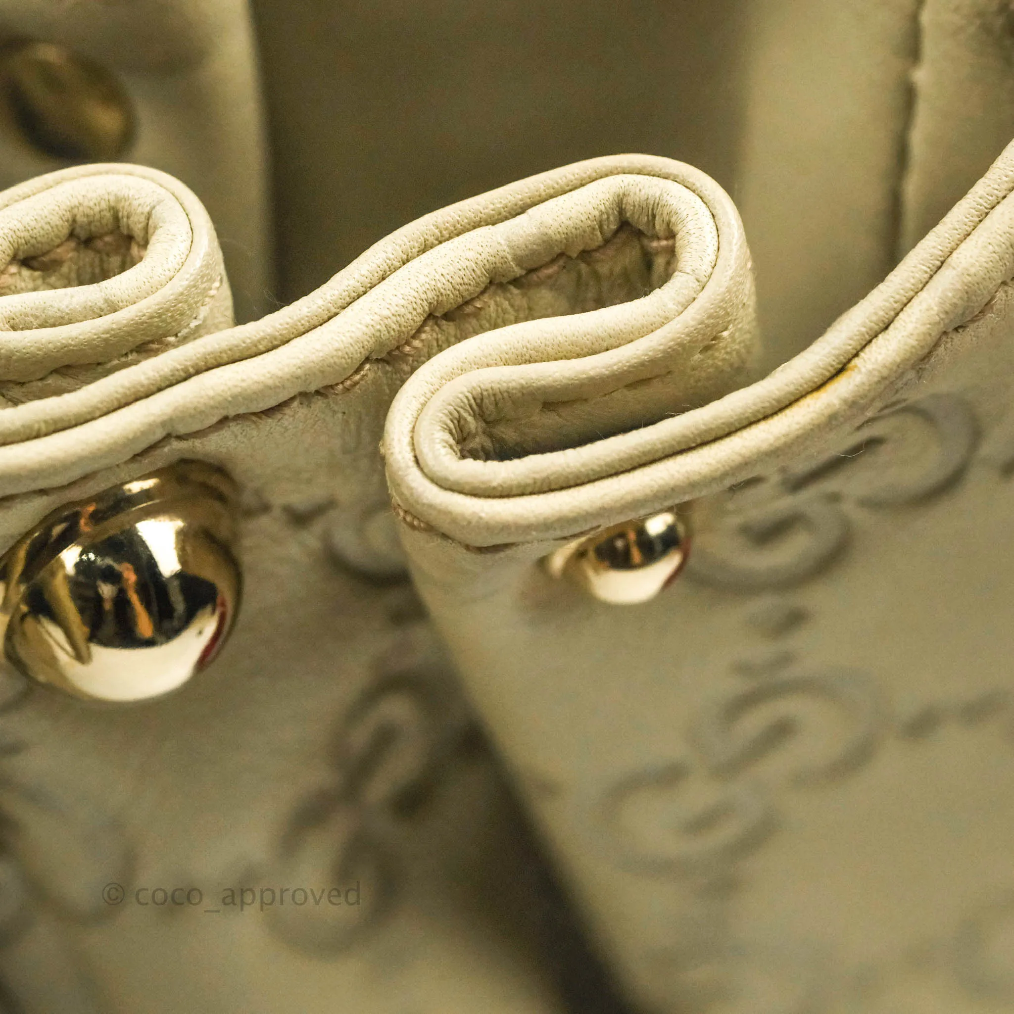 Gucci Medium Pelham Tote Studded Guccissima Leather