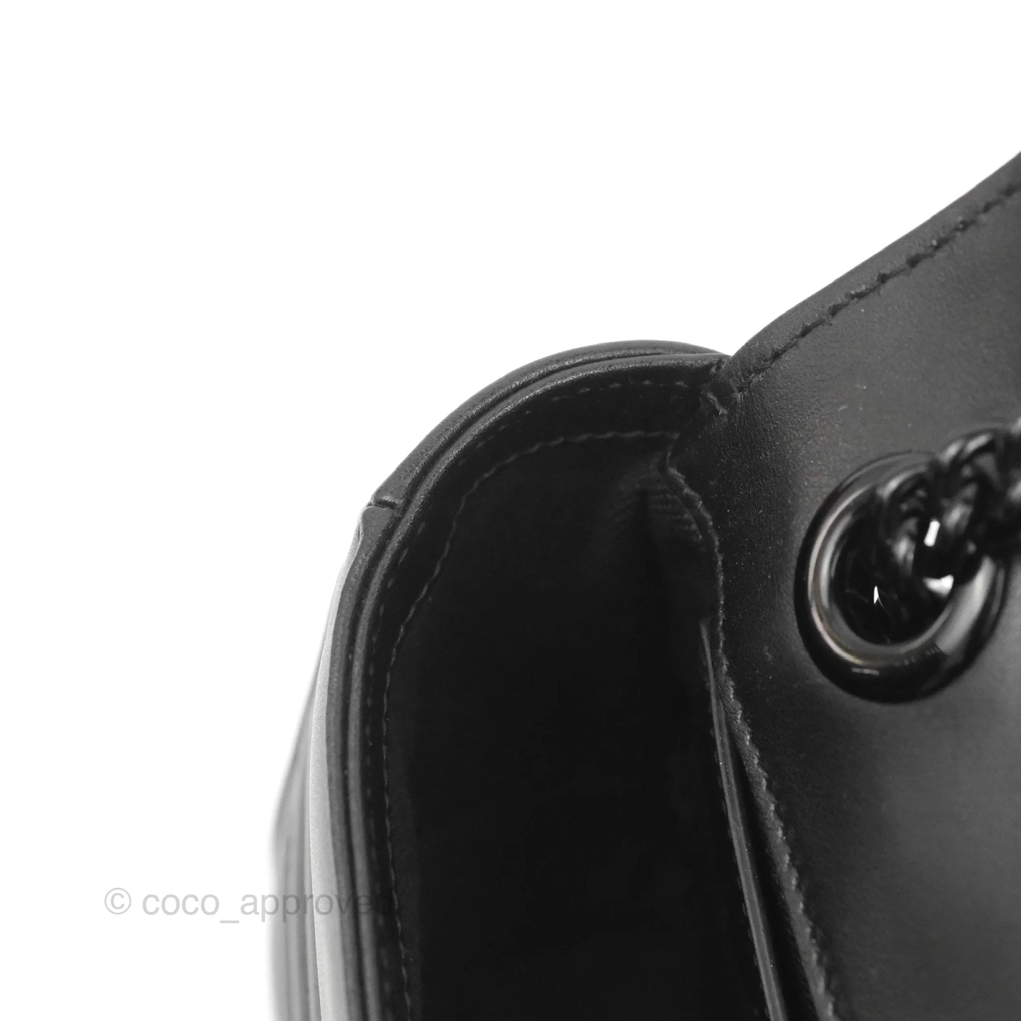 Gucci Mini Chevron GG Marmont Matelass Bag So Black Calfskin