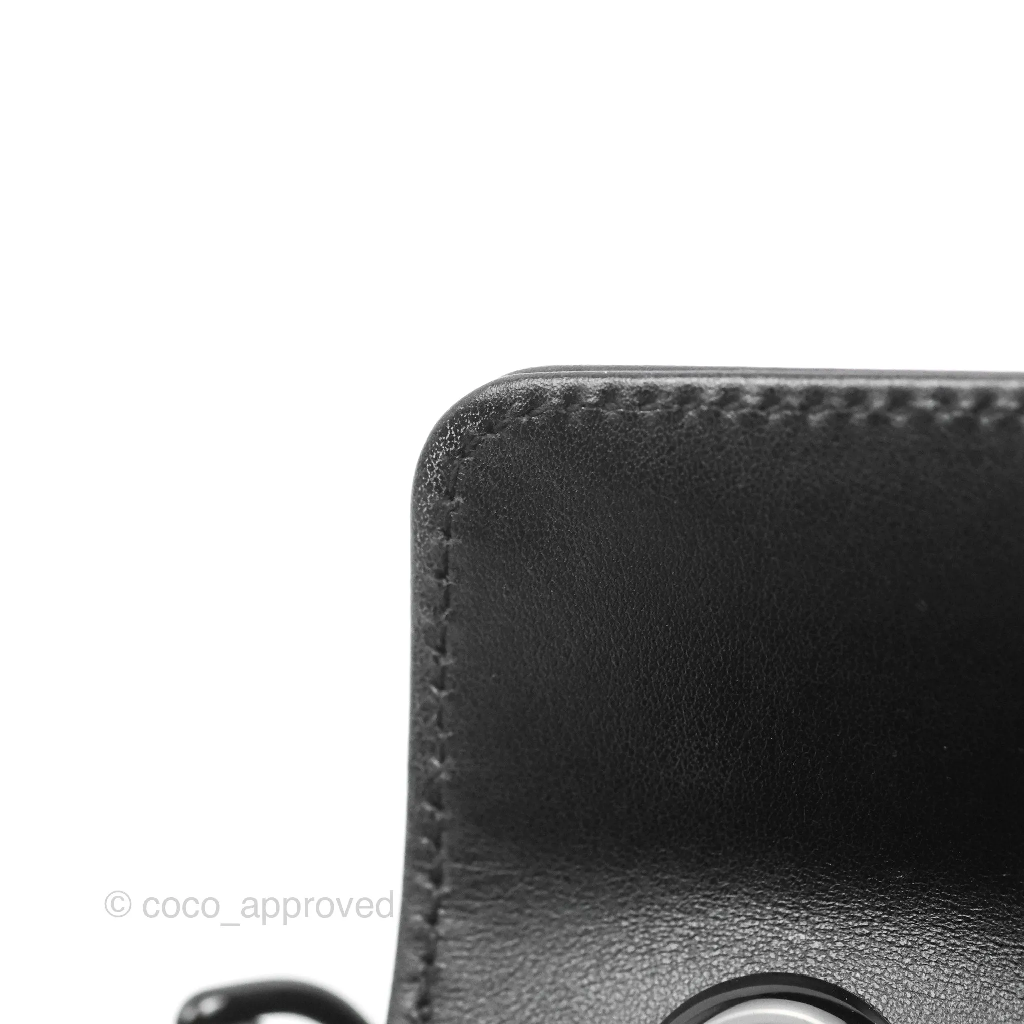 Gucci Mini Chevron GG Marmont Matelass Bag So Black Calfskin