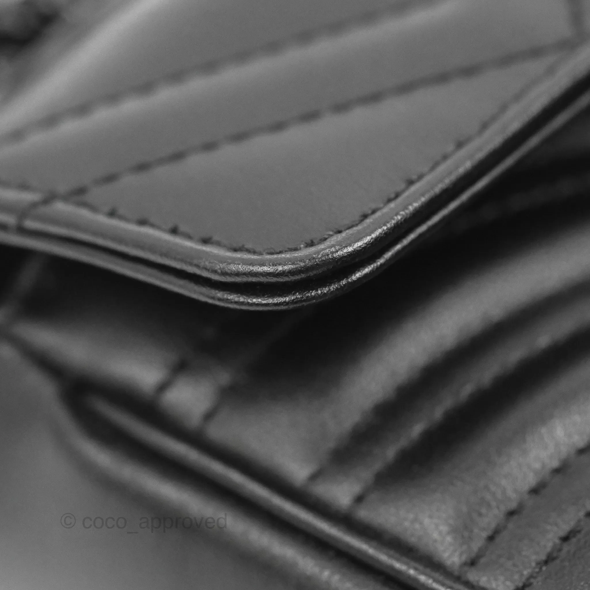 Gucci Mini Chevron GG Marmont Matelass Bag So Black Calfskin