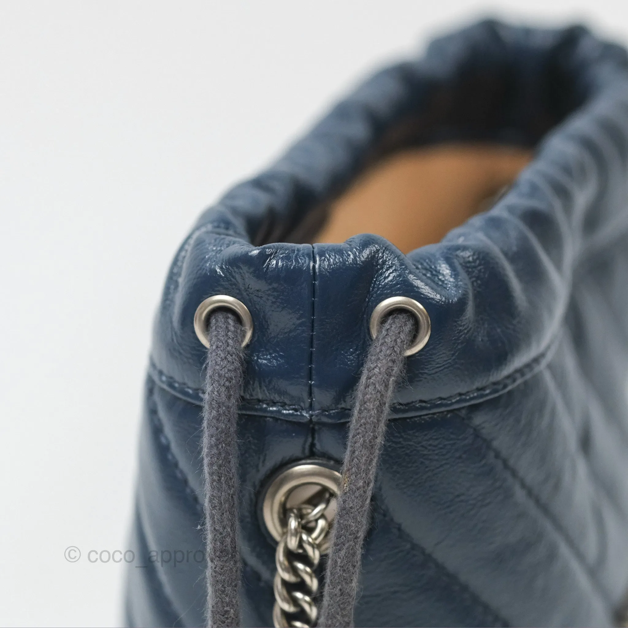 Gucci Mini GG Marmont Leather Bucket Bag Navy