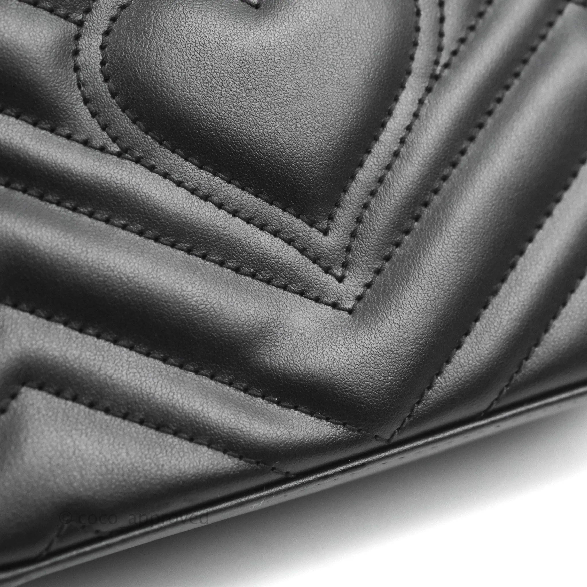 Gucci Mini GG Marmont Top Handle Bag Black