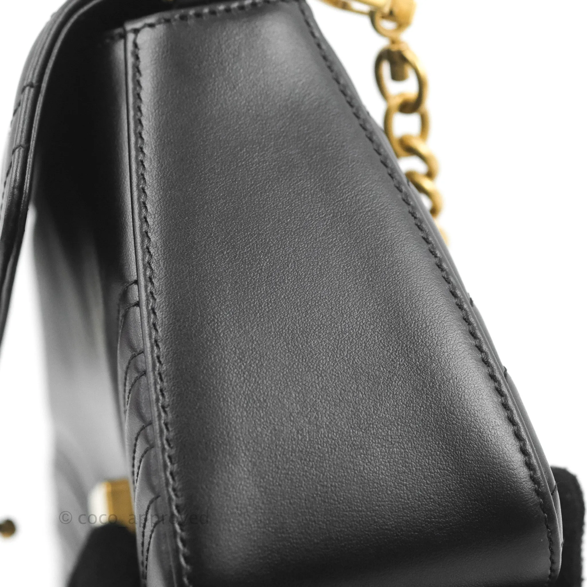 Gucci Mini GG Marmont Top Handle Bag Black