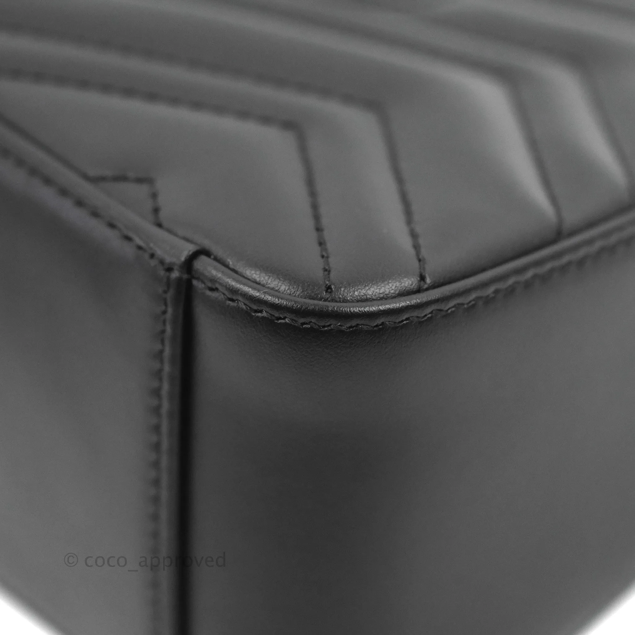 Gucci Mini GG Marmont Top Handle Bag Black