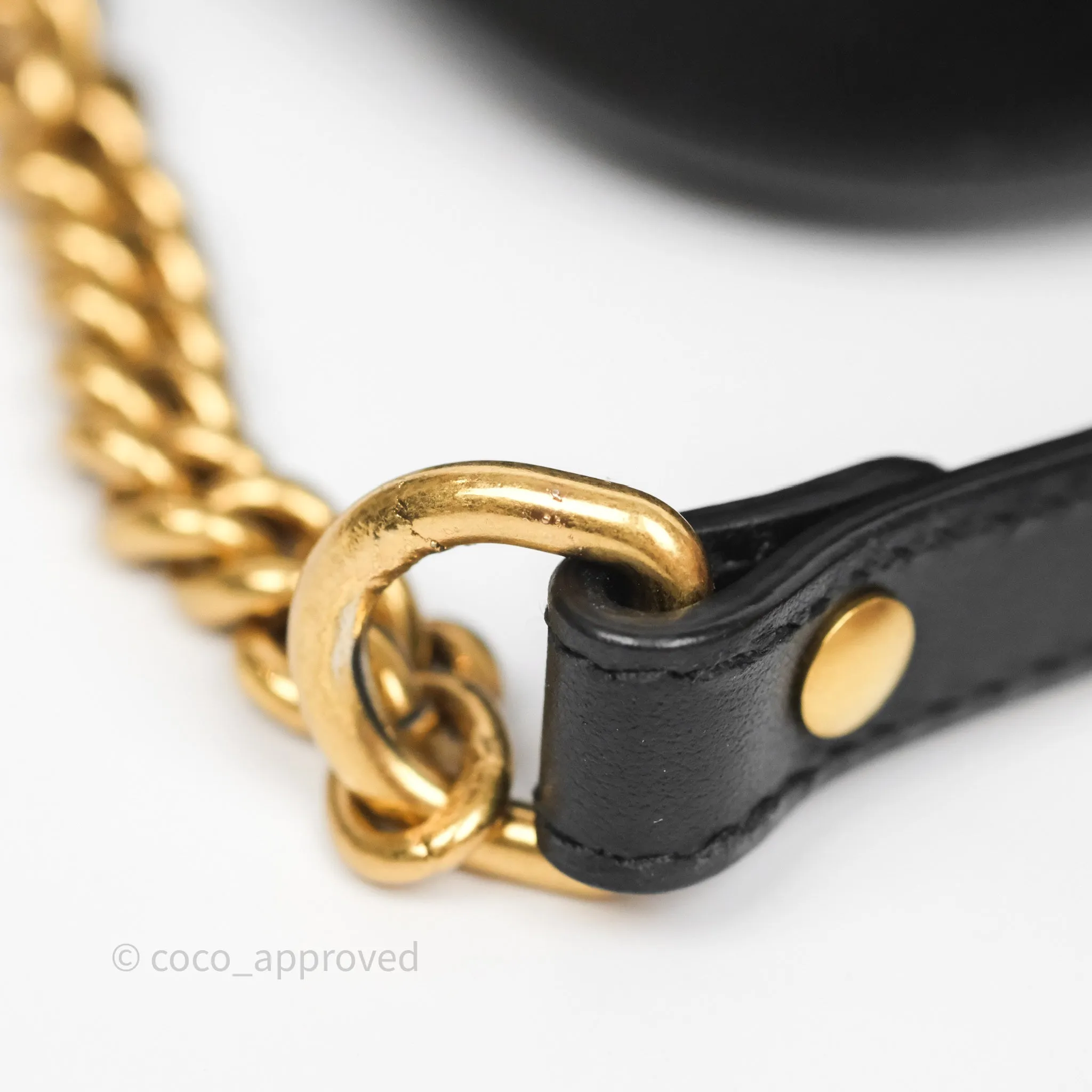 Gucci Mini Matelasse GG Marmont Camera Bag Black Calfskin Gold Hardware