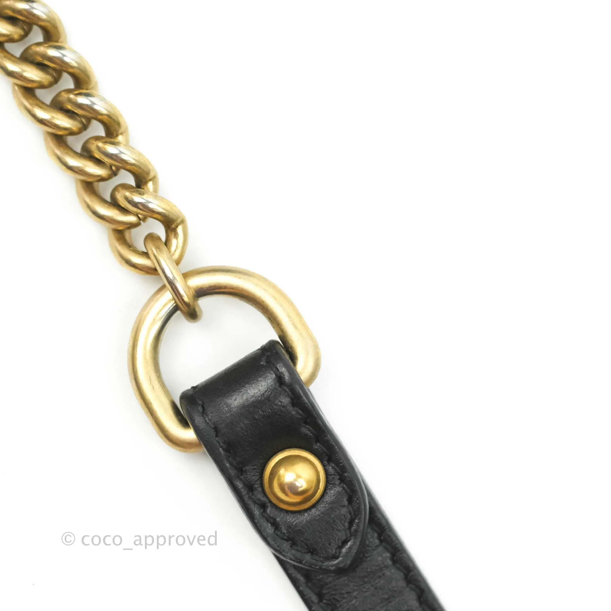 Gucci Mini Matelasse GG Marmont Camera Bag Black Calfskin Gold Hardware