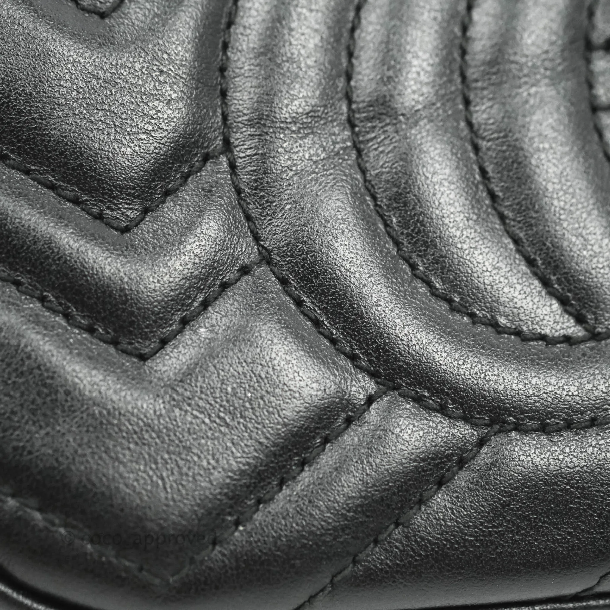 Gucci Mini Matelasse GG Marmont Camera Bag Black Calfskin Gold Hardware