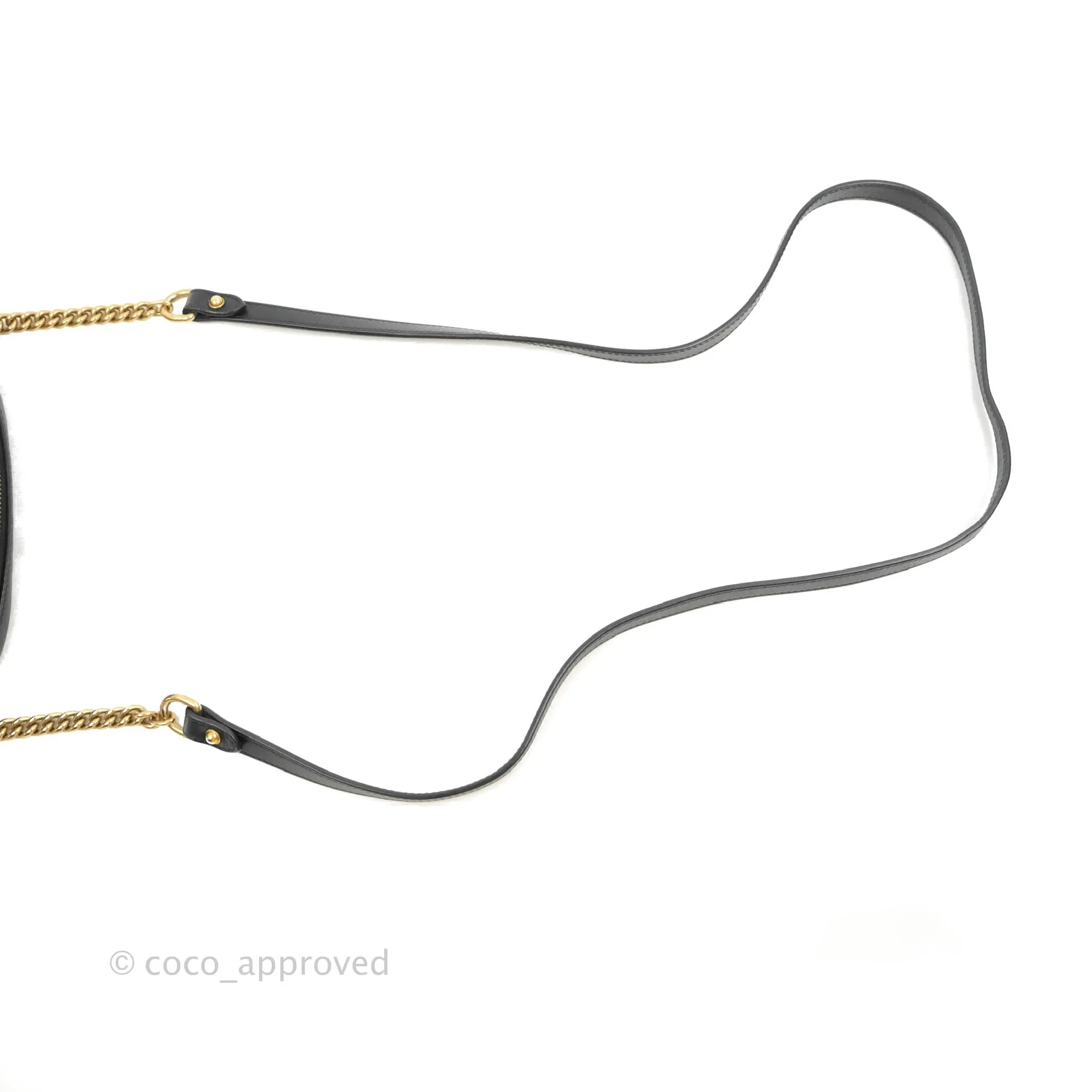 Gucci Mini Matelasse GG Marmont Camera Bag Black Calfskin Gold Hardware