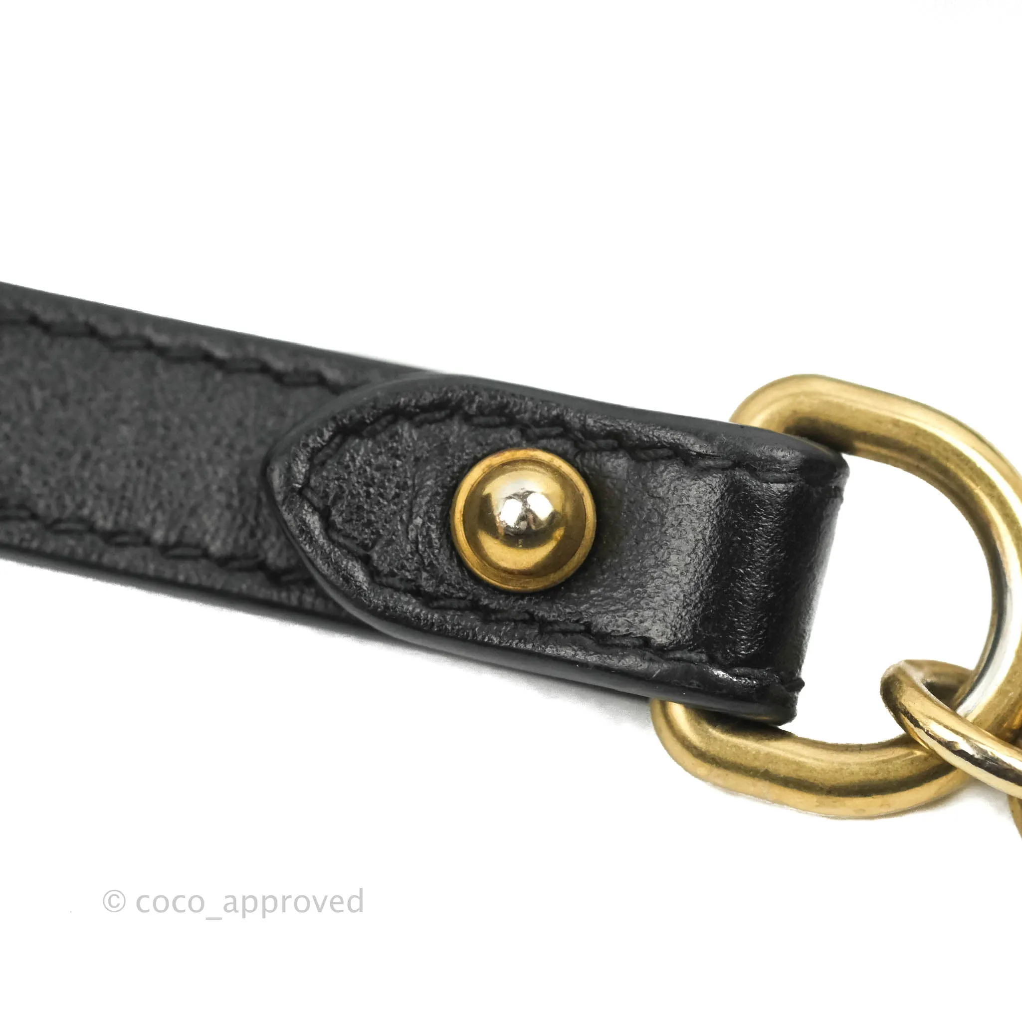 Gucci Mini Matelasse GG Marmont Camera Bag Black Calfskin Gold Hardware