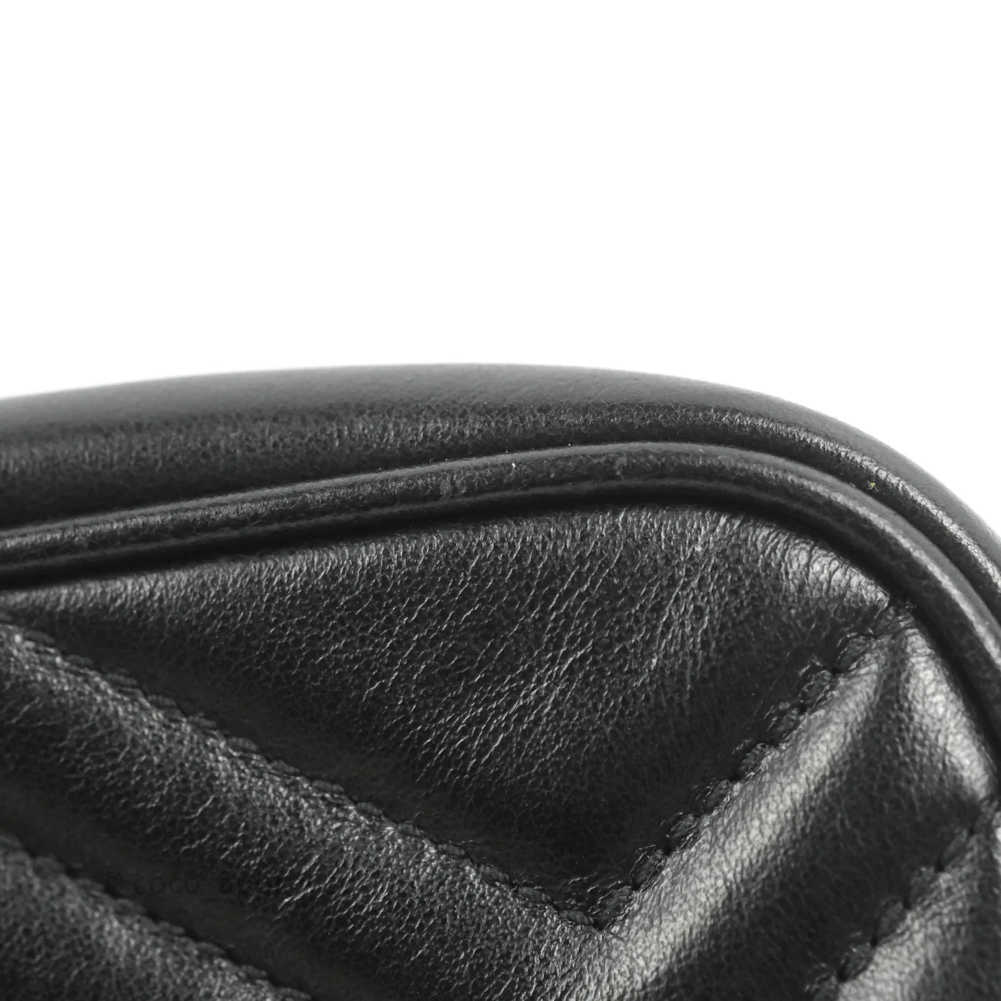 Gucci Mini Matelasse GG Marmont Camera Bag Black Calfskin Gold Hardware