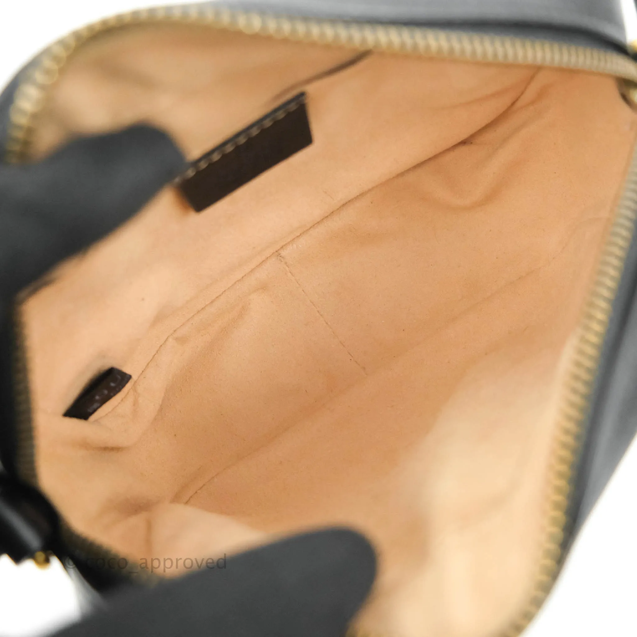 Gucci Mini Matelasse GG Marmont Camera Bag Black Calfskin Gold Hardware