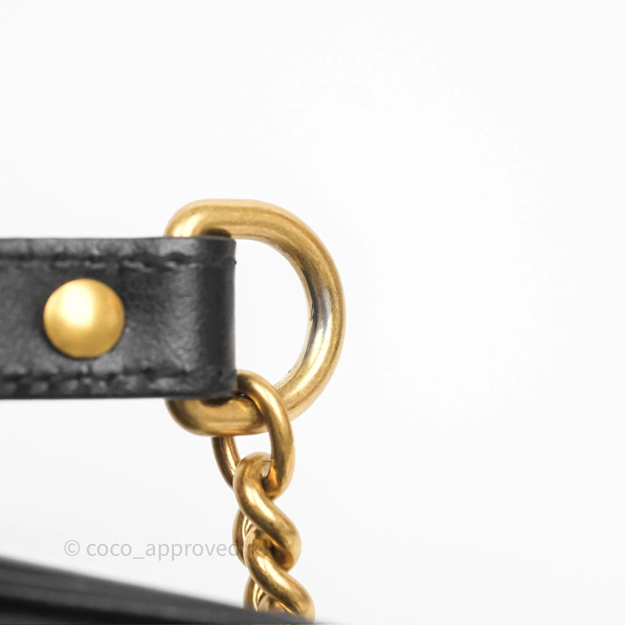 Gucci Mini Matelasse GG Marmont Camera Bag Black Calfskin Gold Hardware