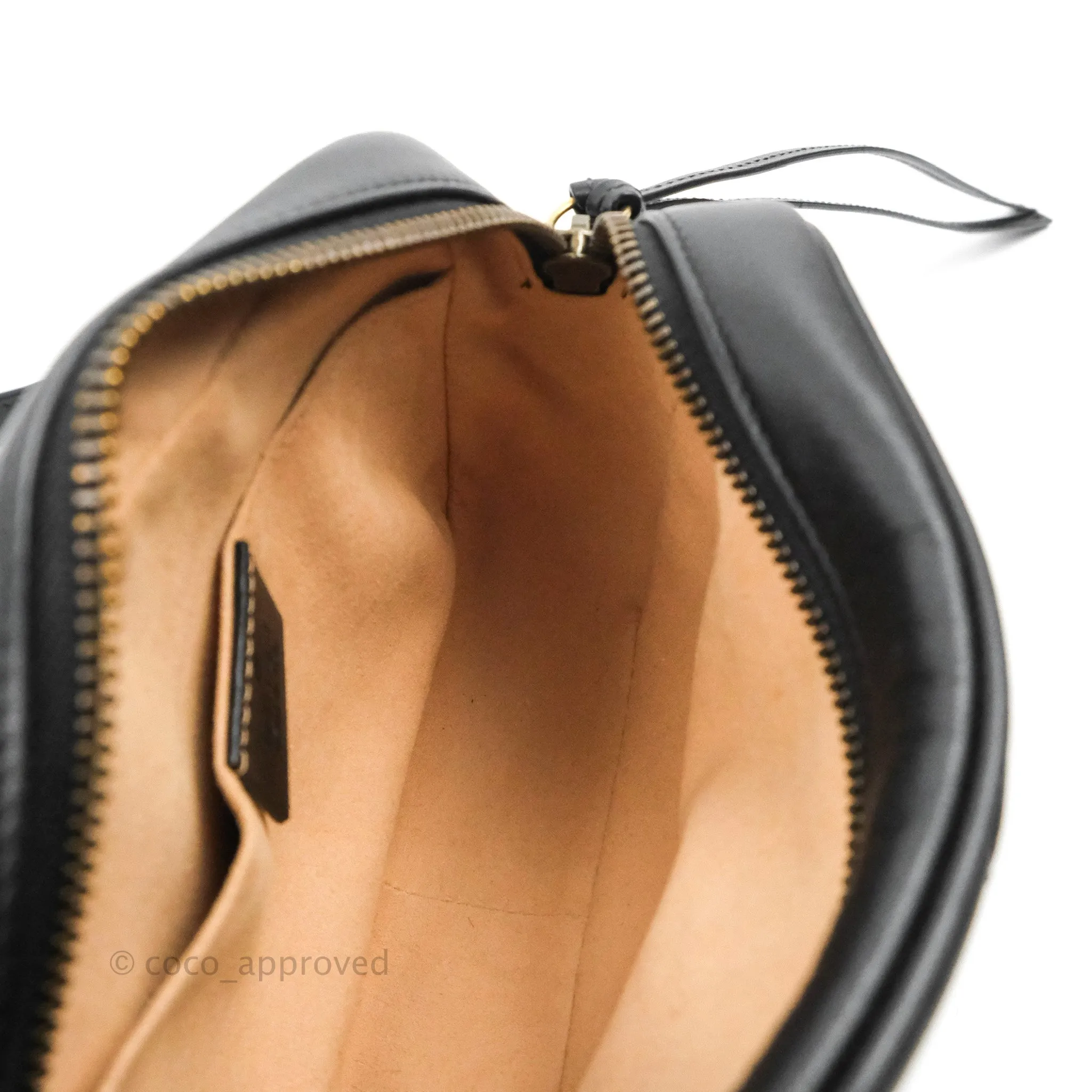 Gucci Mini Matelasse GG Marmont Camera Bag Black Calfskin Gold Hardware
