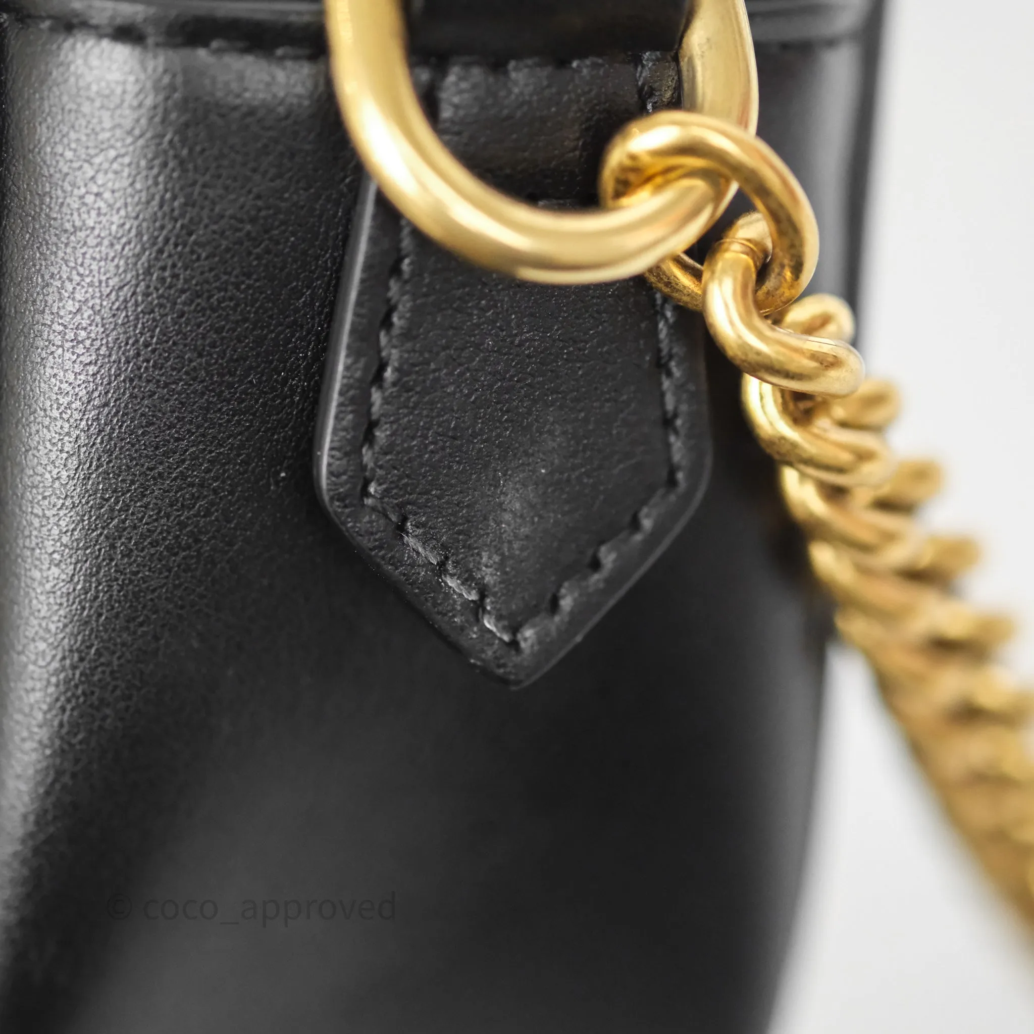 Gucci Mini Matelasse GG Marmont Camera Bag Black Calfskin Gold Hardware