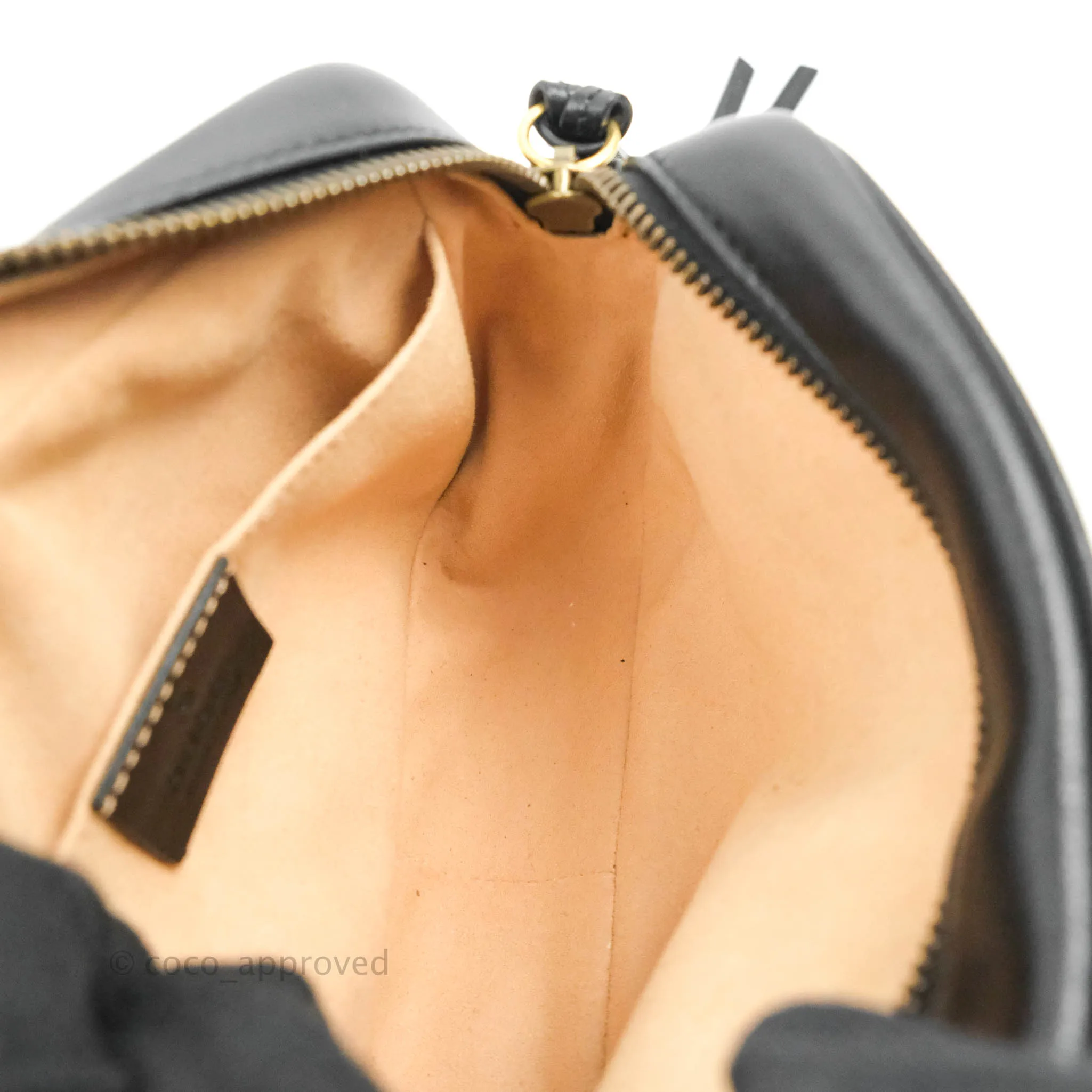 Gucci Mini Matelasse GG Marmont Camera Bag Black Calfskin Gold Hardware