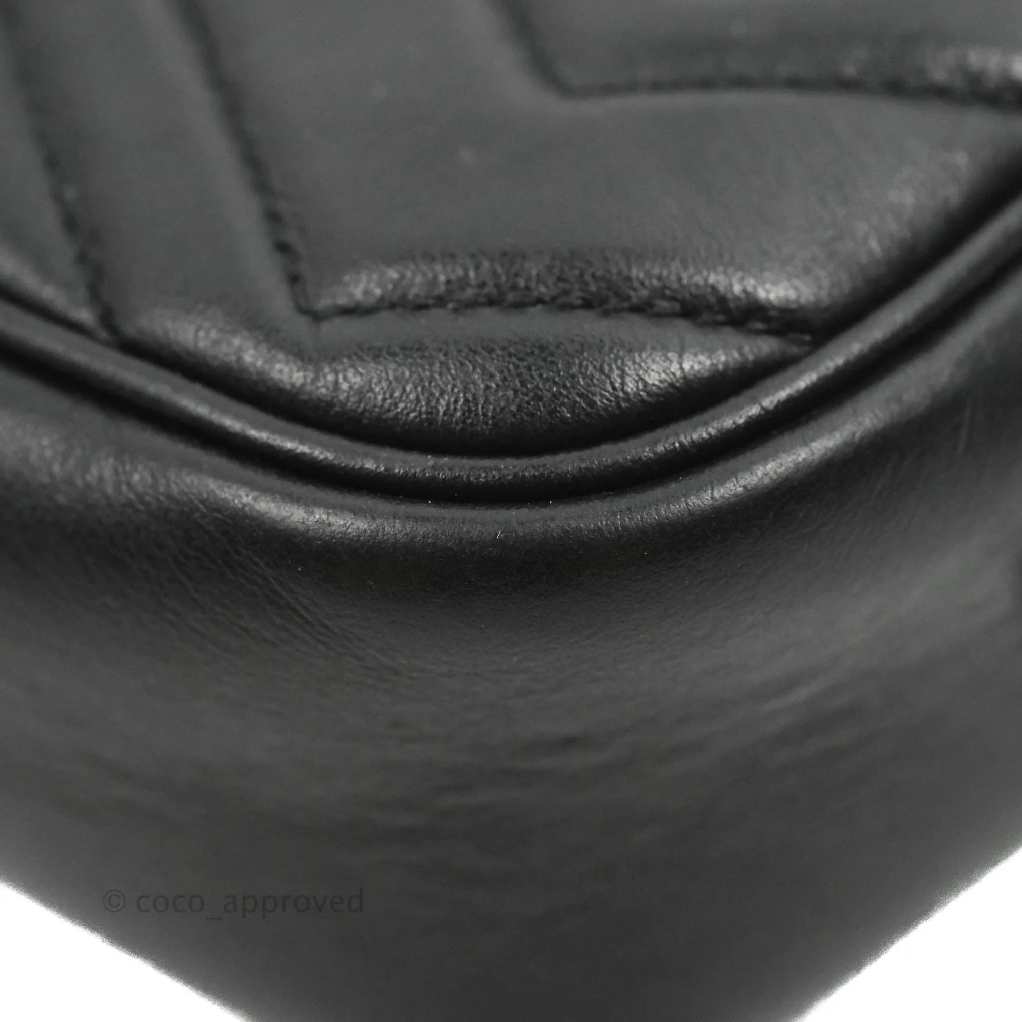 Gucci Mini Matelasse GG Marmont Camera Bag Black Calfskin Gold Hardware