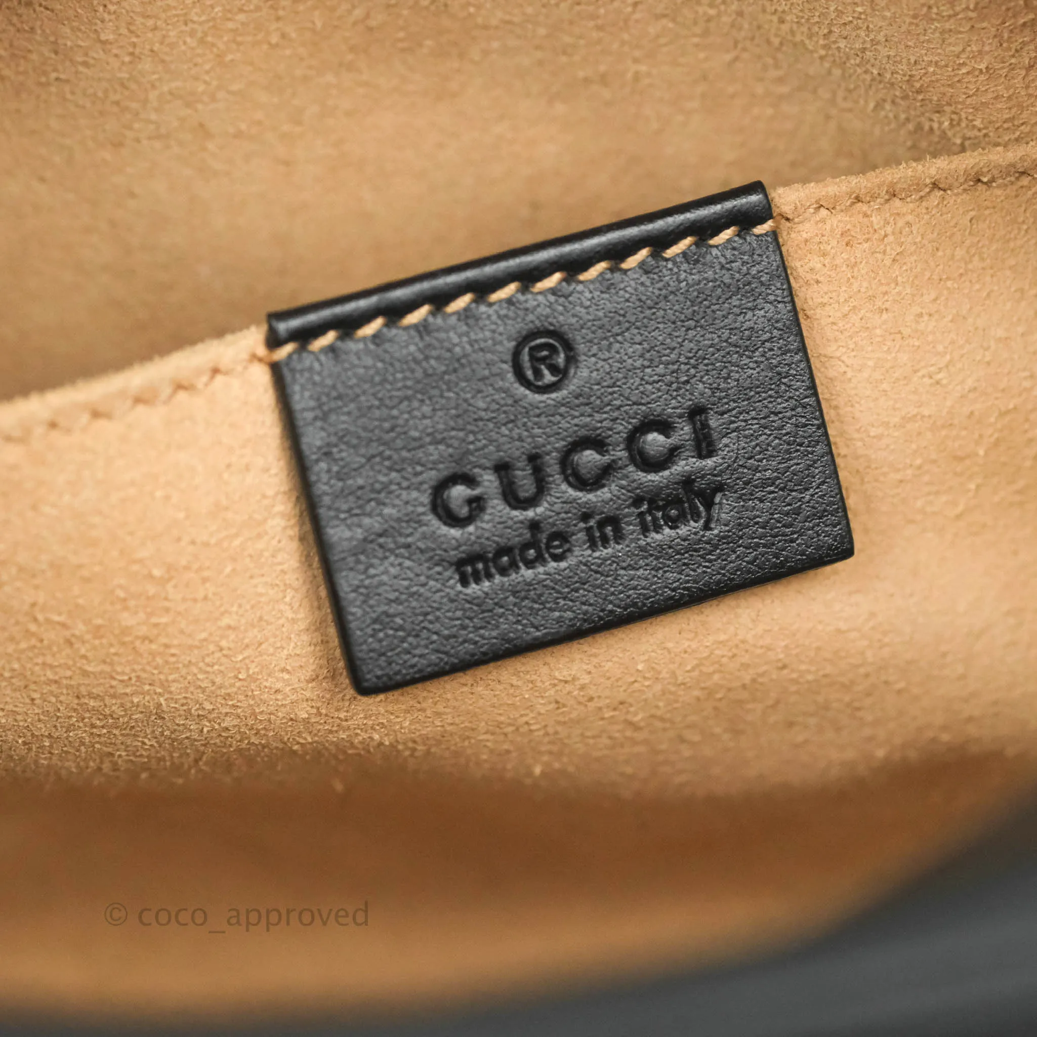 Gucci Mini Matelasse GG Marmont Camera Bag Black Calfskin Gold Hardware