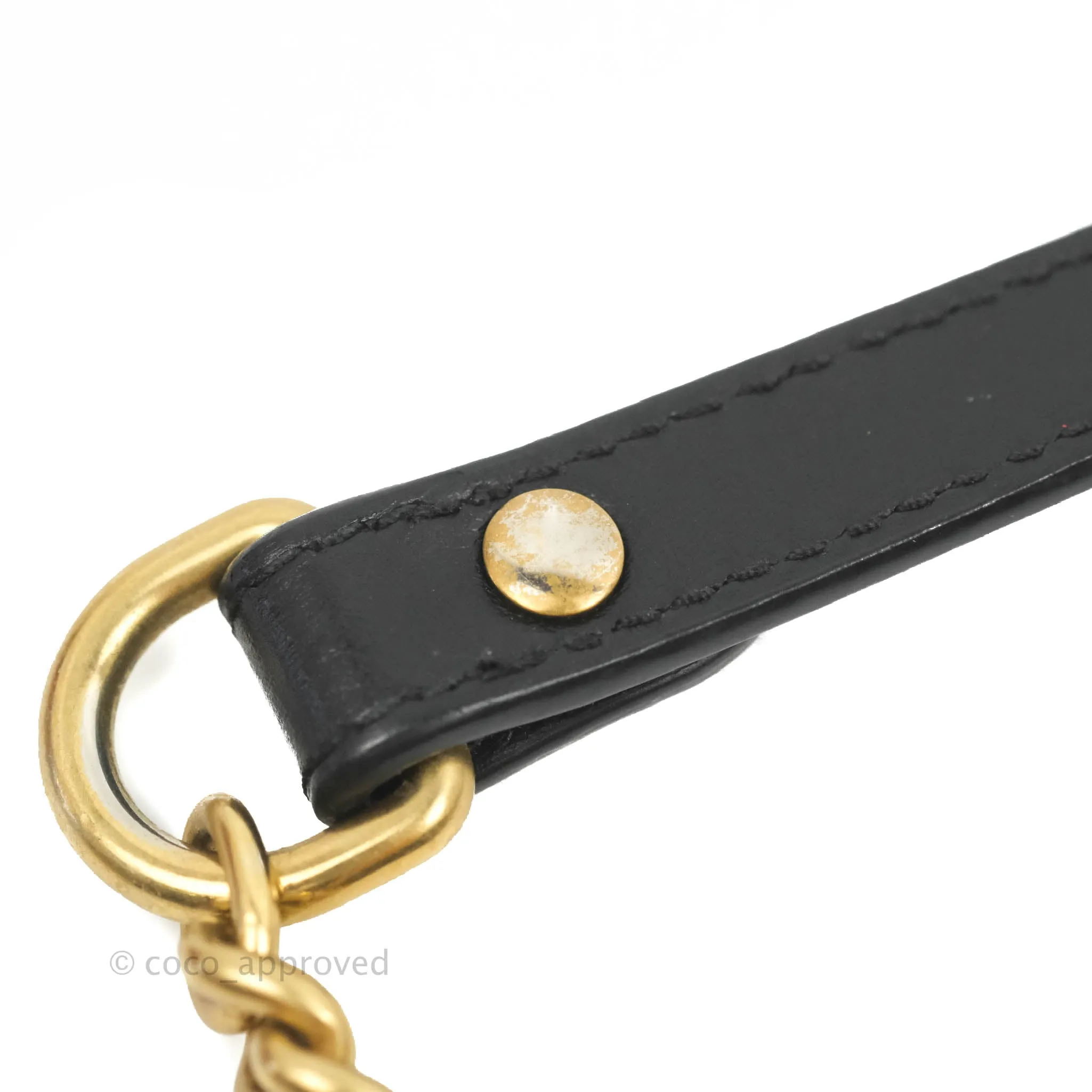 Gucci Mini Matelasse GG Marmont Camera Bag Black Calfskin Gold Hardware