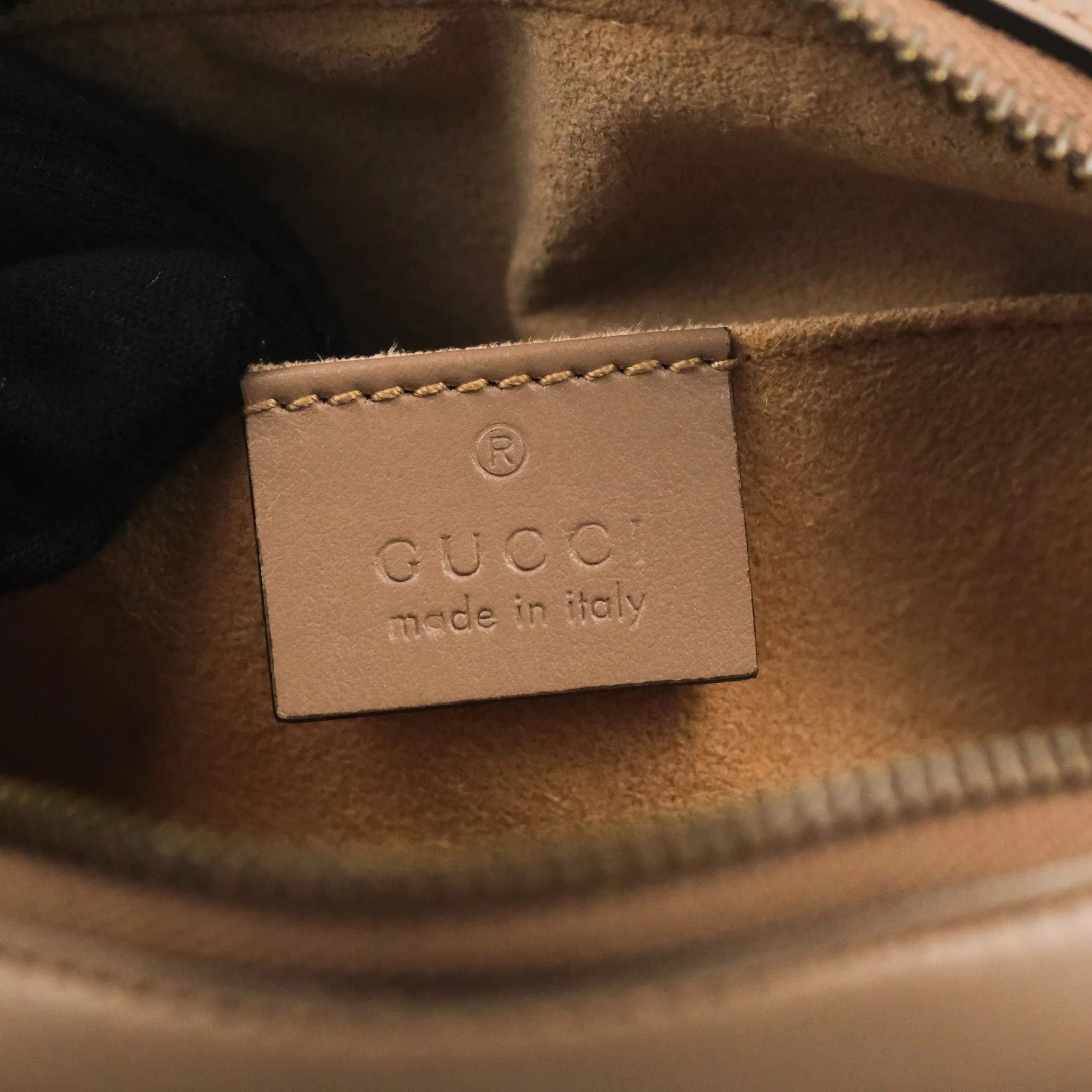 Gucci Mini Matelasse GG Marmont Camera Bag Dusty Pink Calfskin Gold Hardware