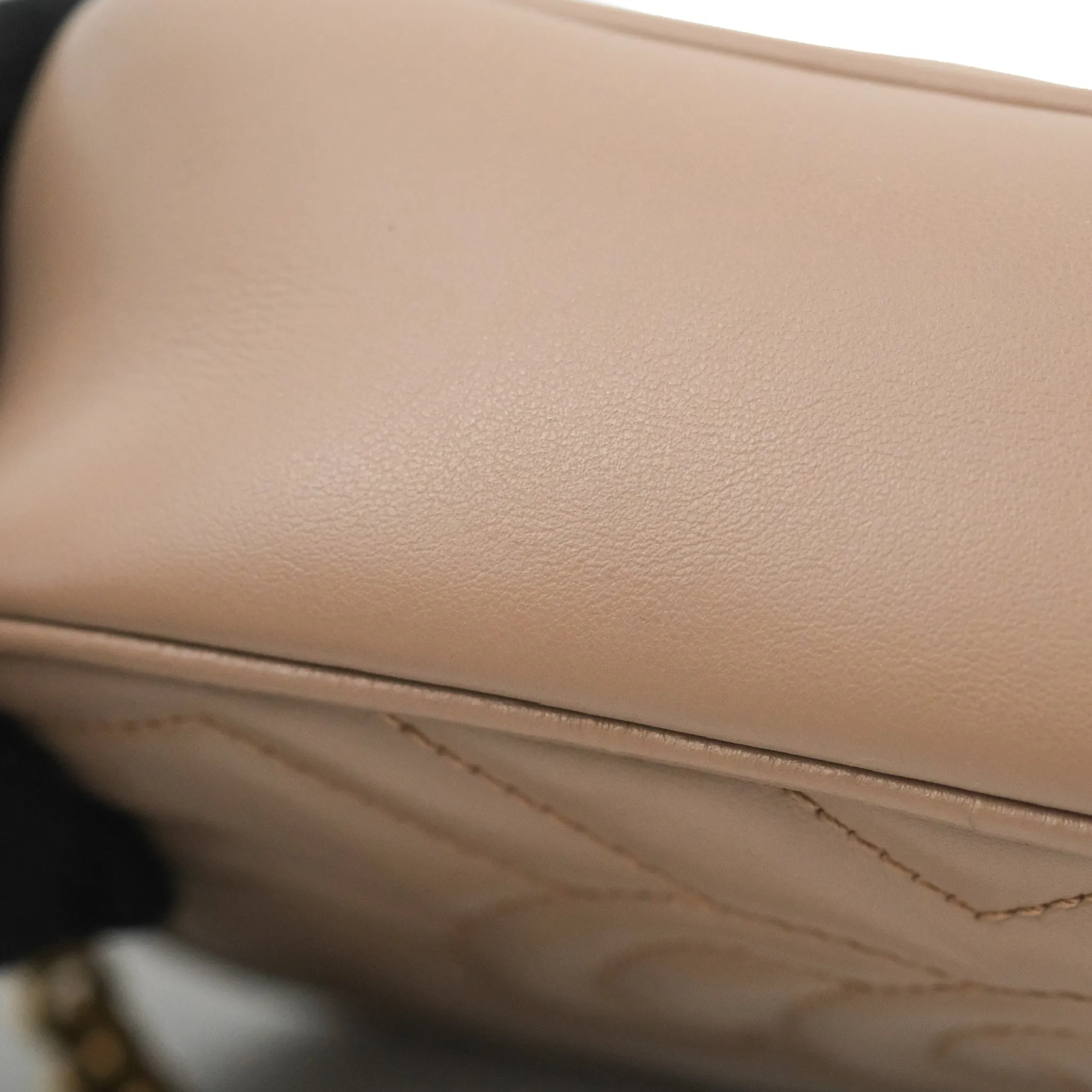 Gucci Mini Matelasse GG Marmont Camera Bag Dusty Pink Calfskin Gold Hardware