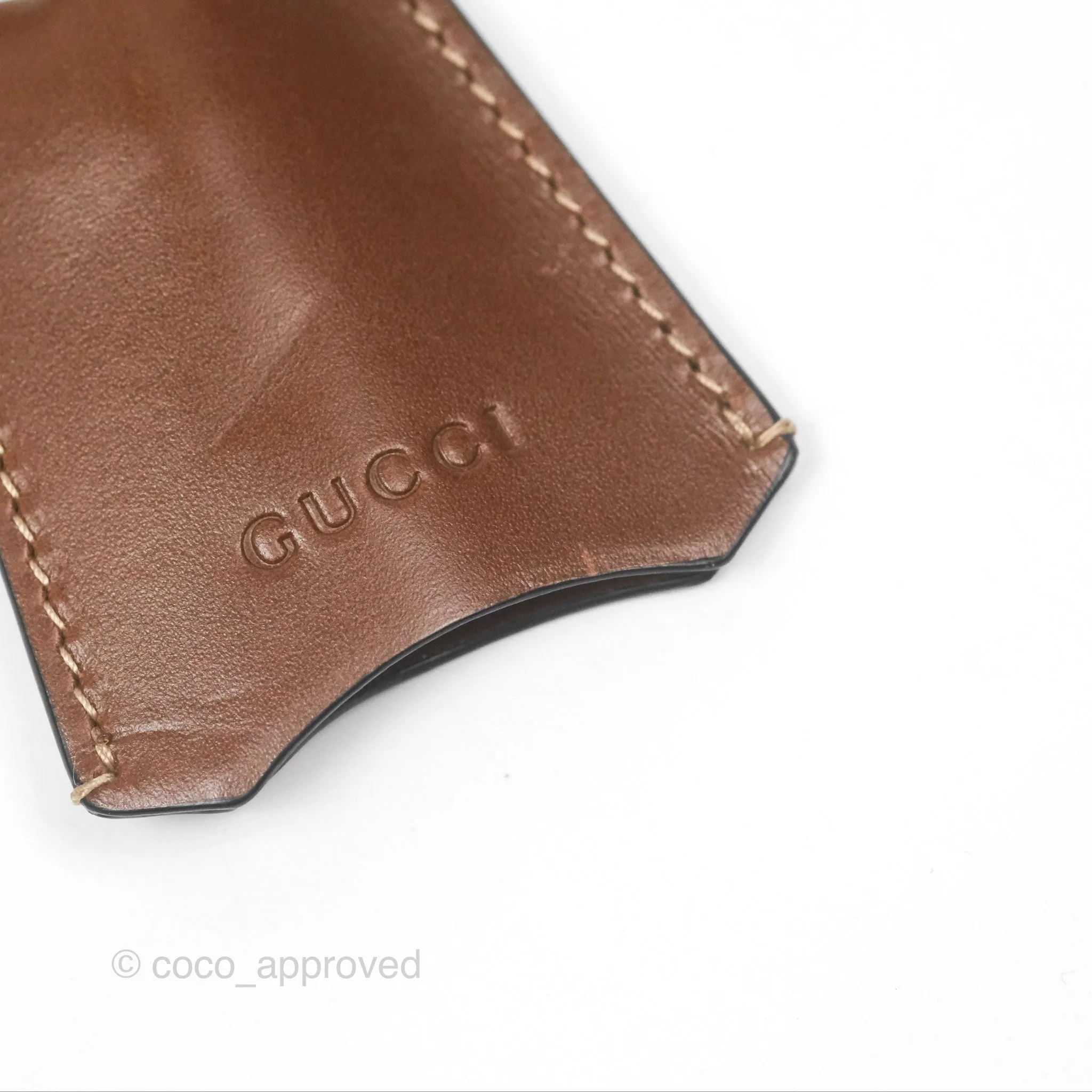 Gucci Mini Padlock Backpack GG Coated Canvas Black/Brown Leather