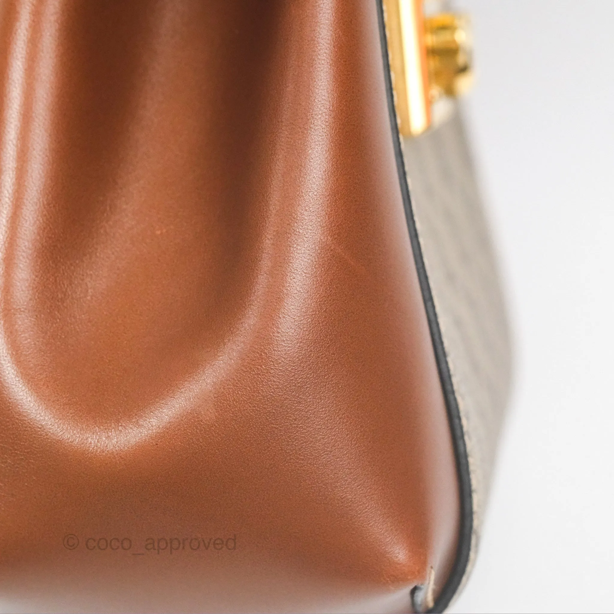 Gucci Mini Padlock Backpack GG Coated Canvas Black/Brown Leather