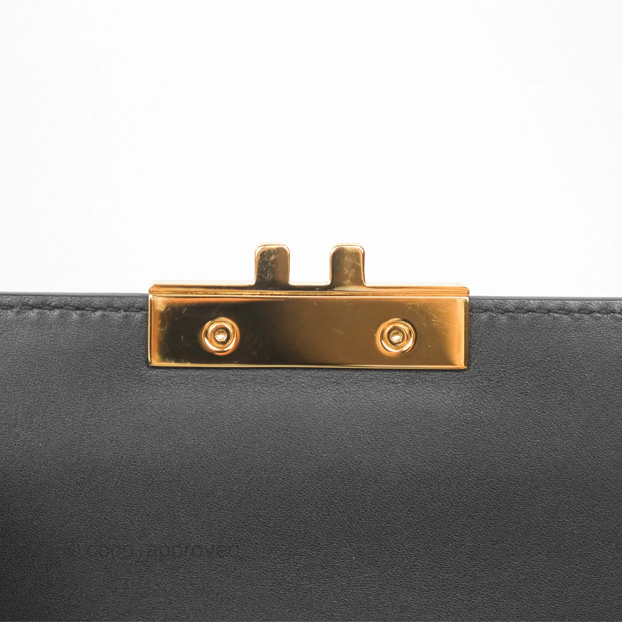 Gucci Mini Padlock Backpack GG Coated Canvas Black/Brown Leather