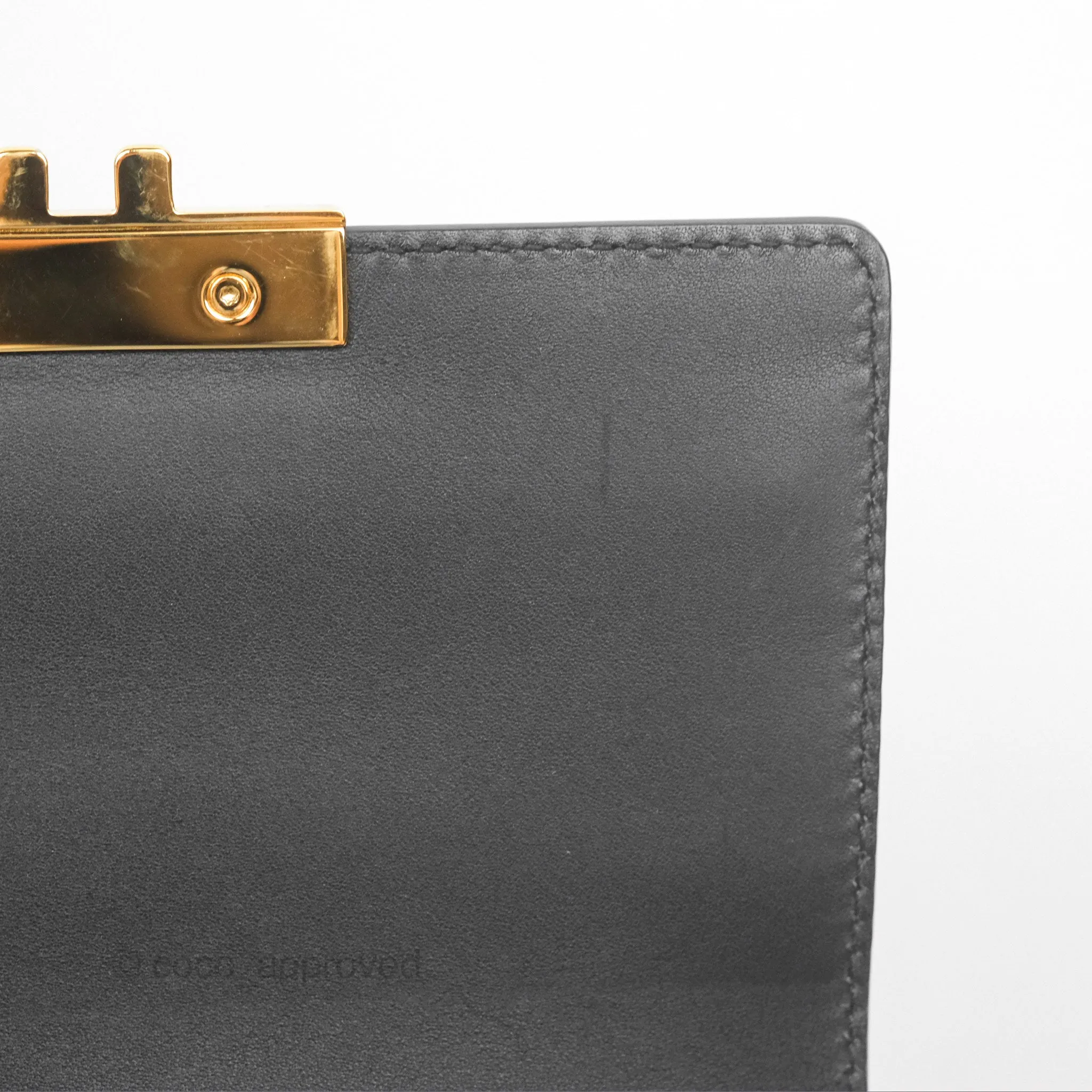 Gucci Mini Padlock Backpack GG Coated Canvas Black/Brown Leather