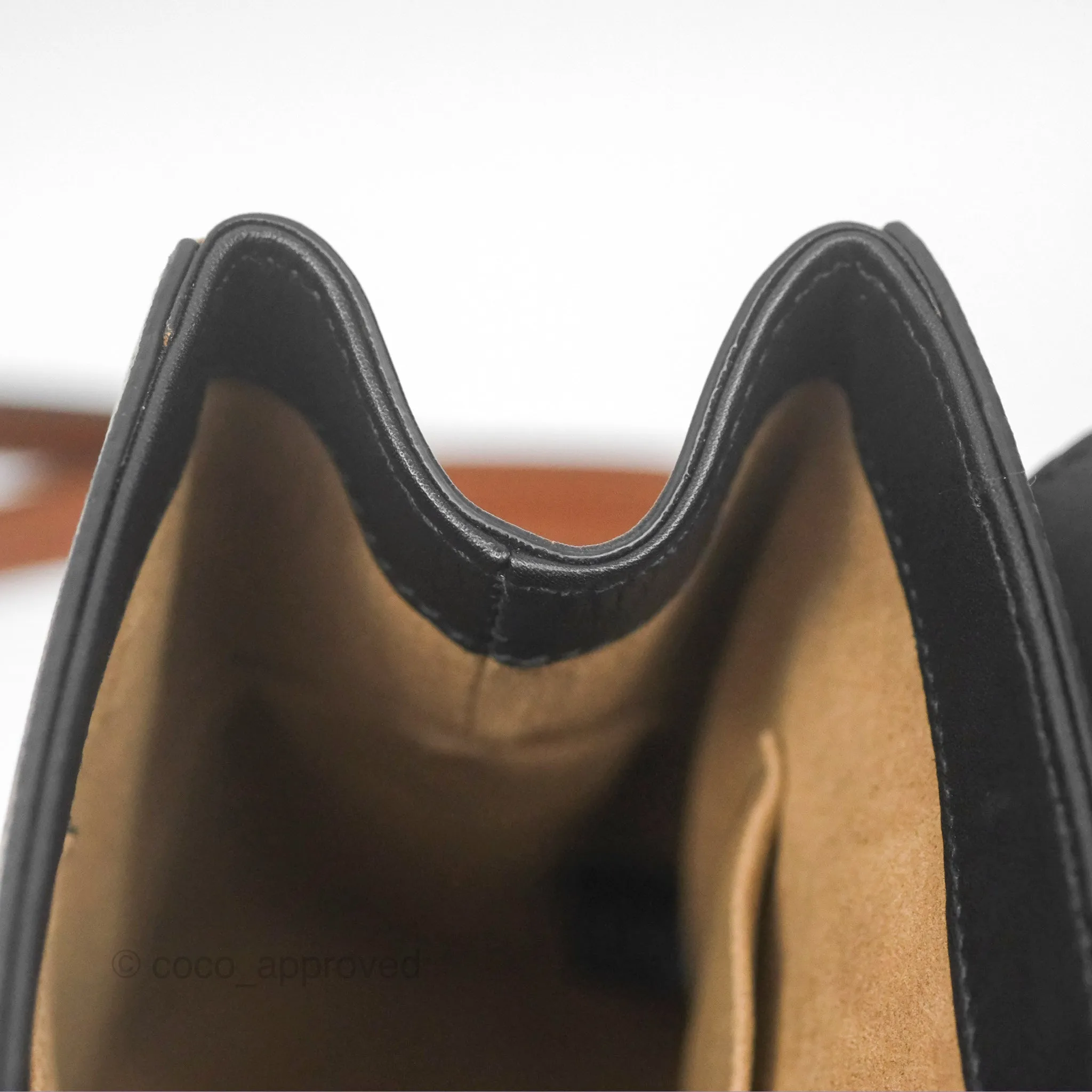 Gucci Mini Padlock Backpack GG Coated Canvas Black/Brown Leather