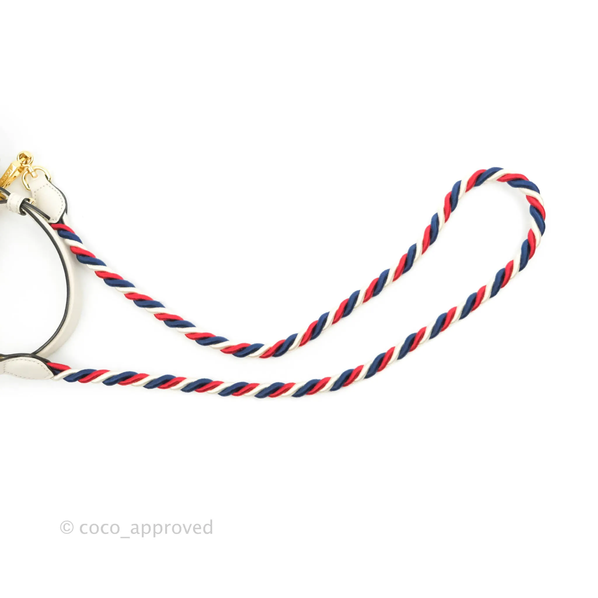 Gucci Mini Sylvie Top Handle White Calfskin Shoulder Bag With Strap