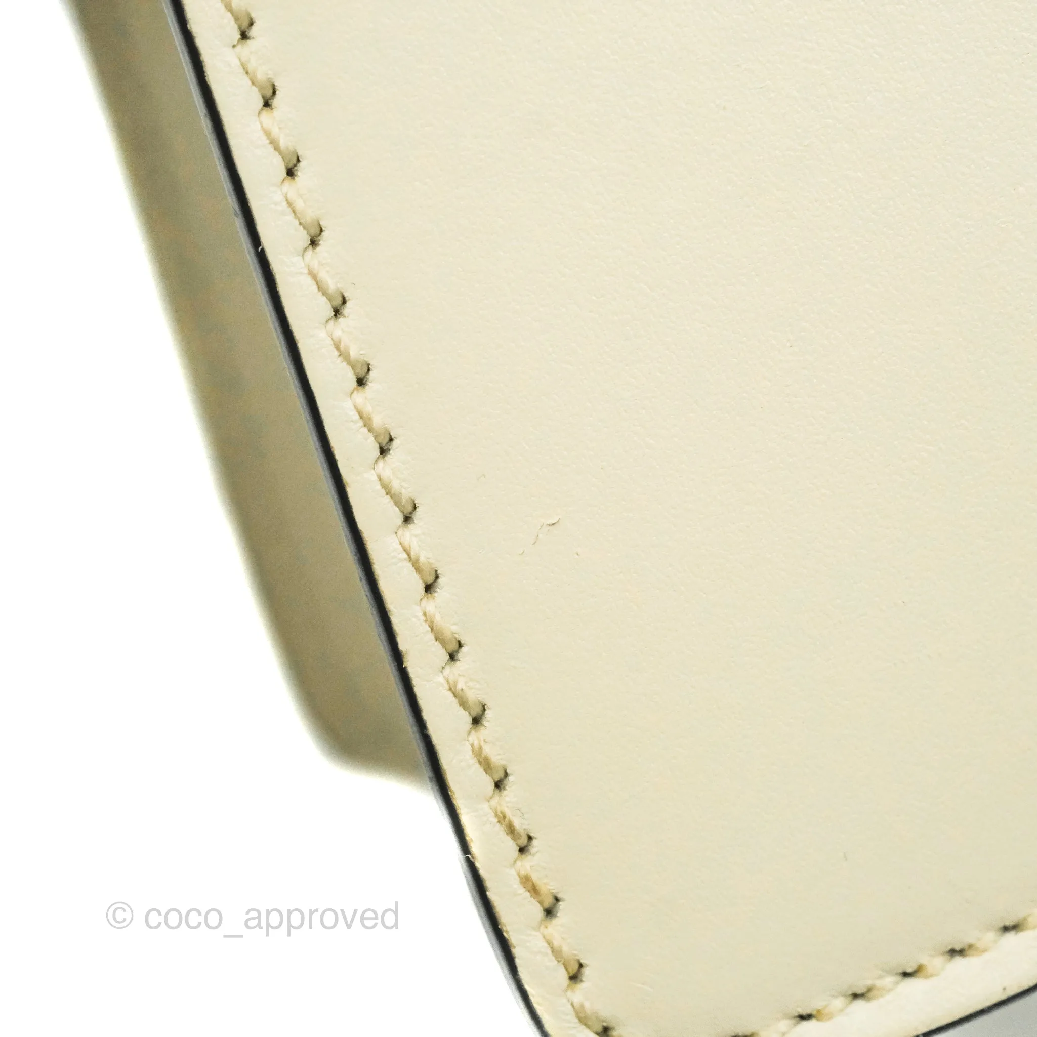 Gucci Mini Sylvie Top Handle White Calfskin Shoulder Bag With Strap