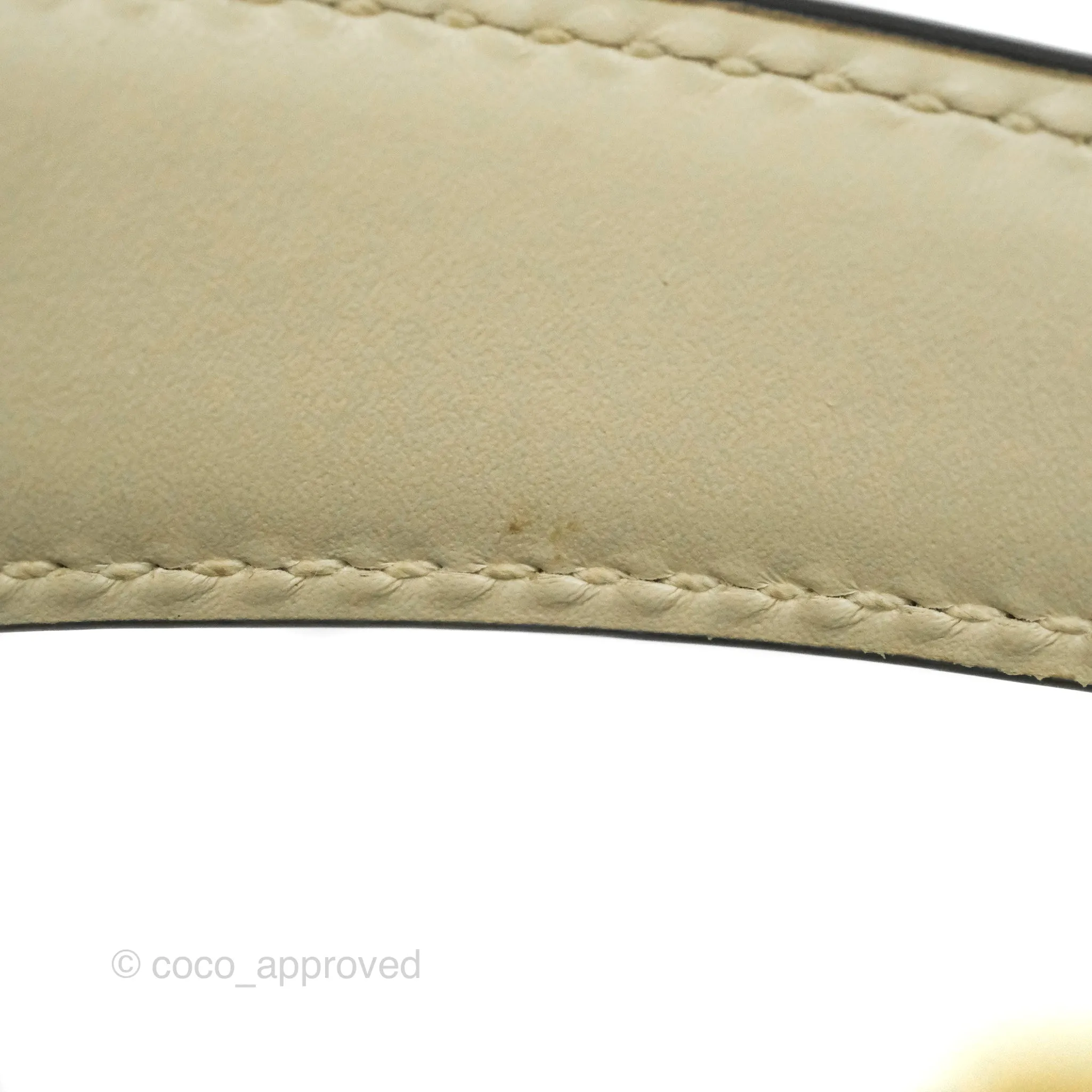 Gucci Mini Sylvie Top Handle White Calfskin Shoulder Bag With Strap